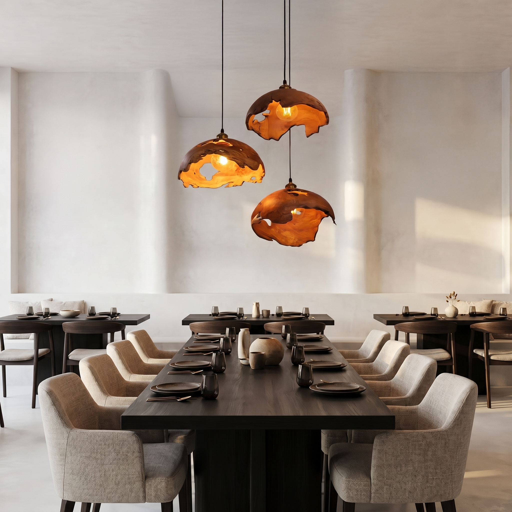 Modern Organic Pendant Lamp For Dining Room And Kitchen