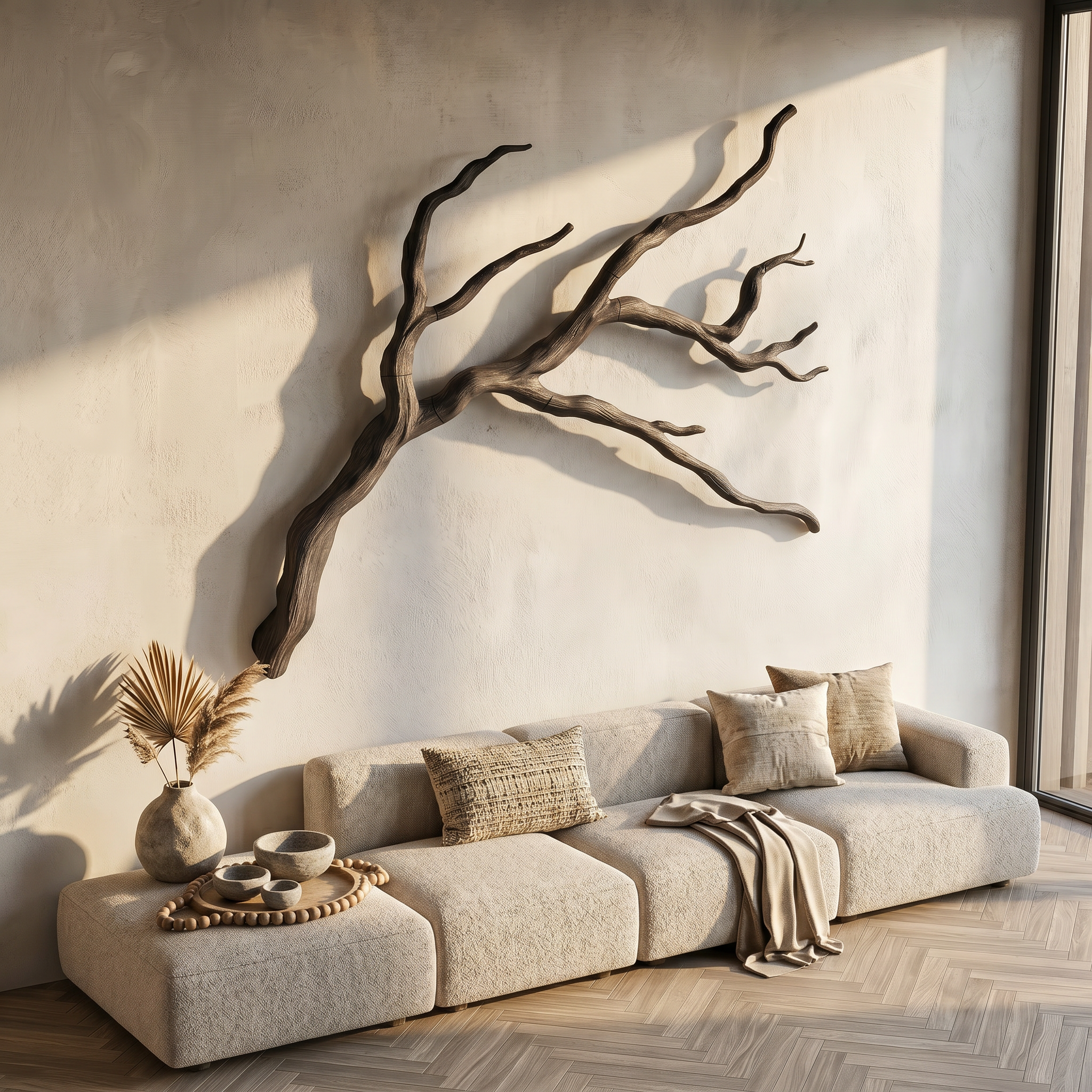 Modern Wall Decor Sculptural Branch Form For Living Room