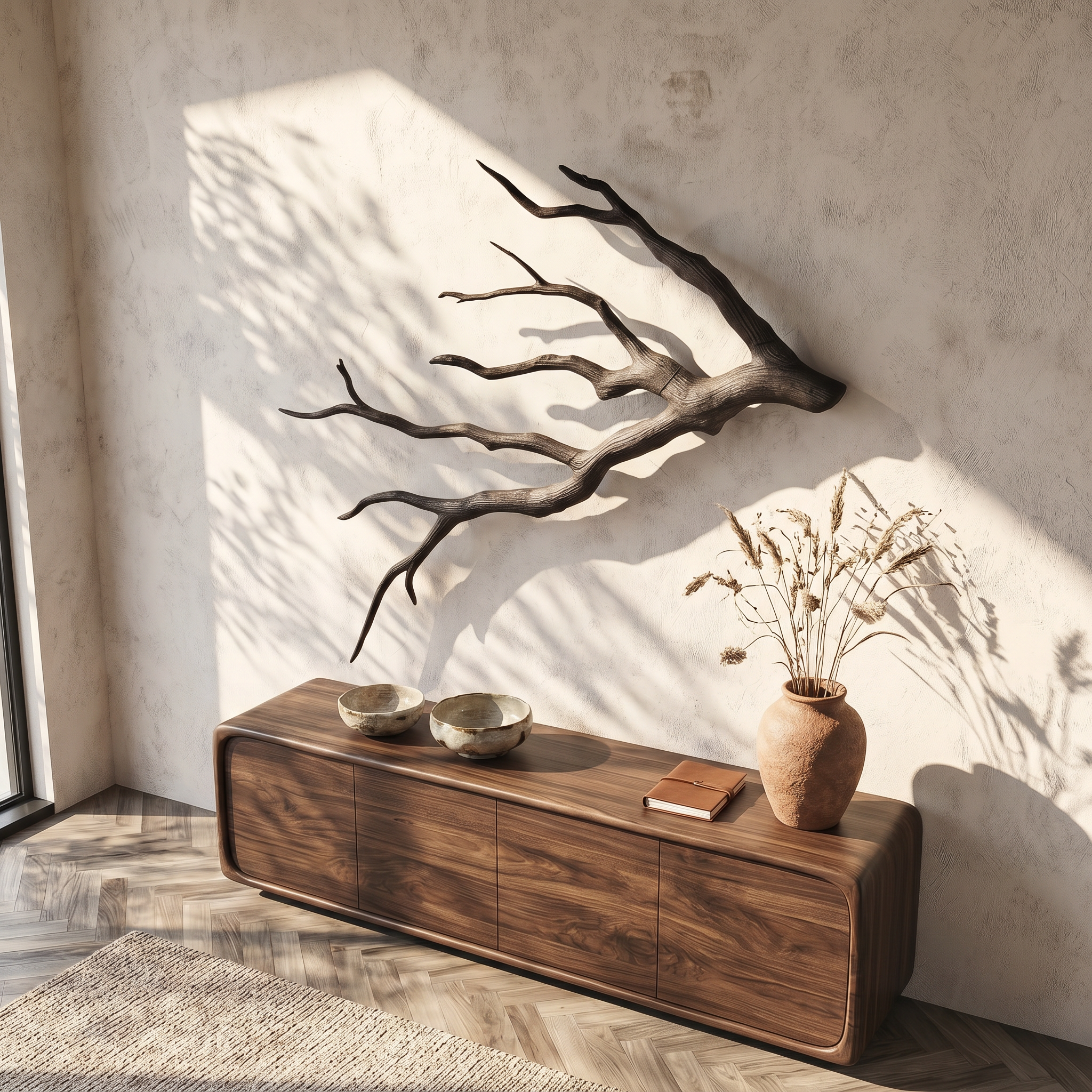 Sculptural Tree Branch Wall Decor Nature Inspired Design For Living Room