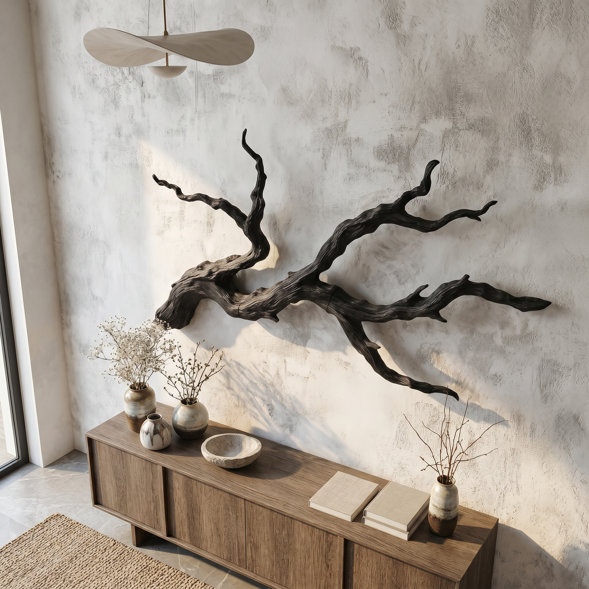 Handcrafted Branch Wall Decor Nature Inspired Sculpture For Living Room