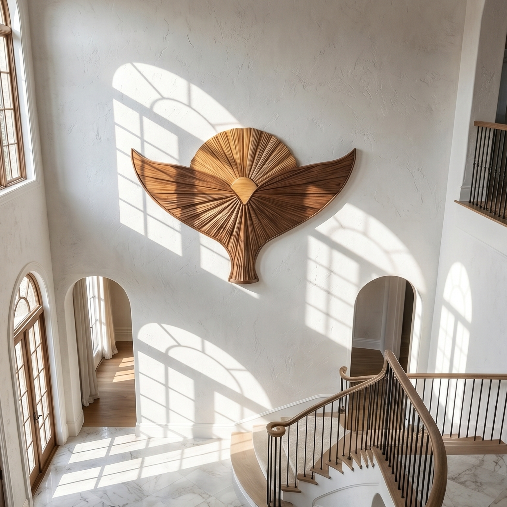 Organic Sculpture Bird Wall For Living Room And Entryway