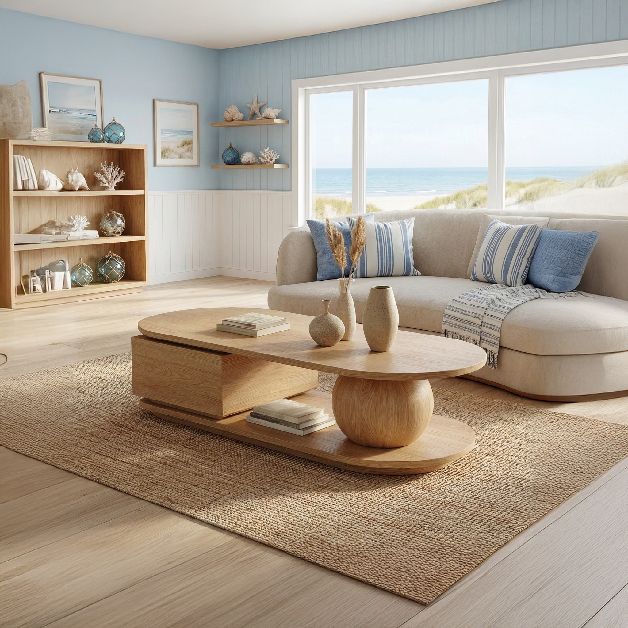 Rustic Coffee Table Solid Wood For Living Room