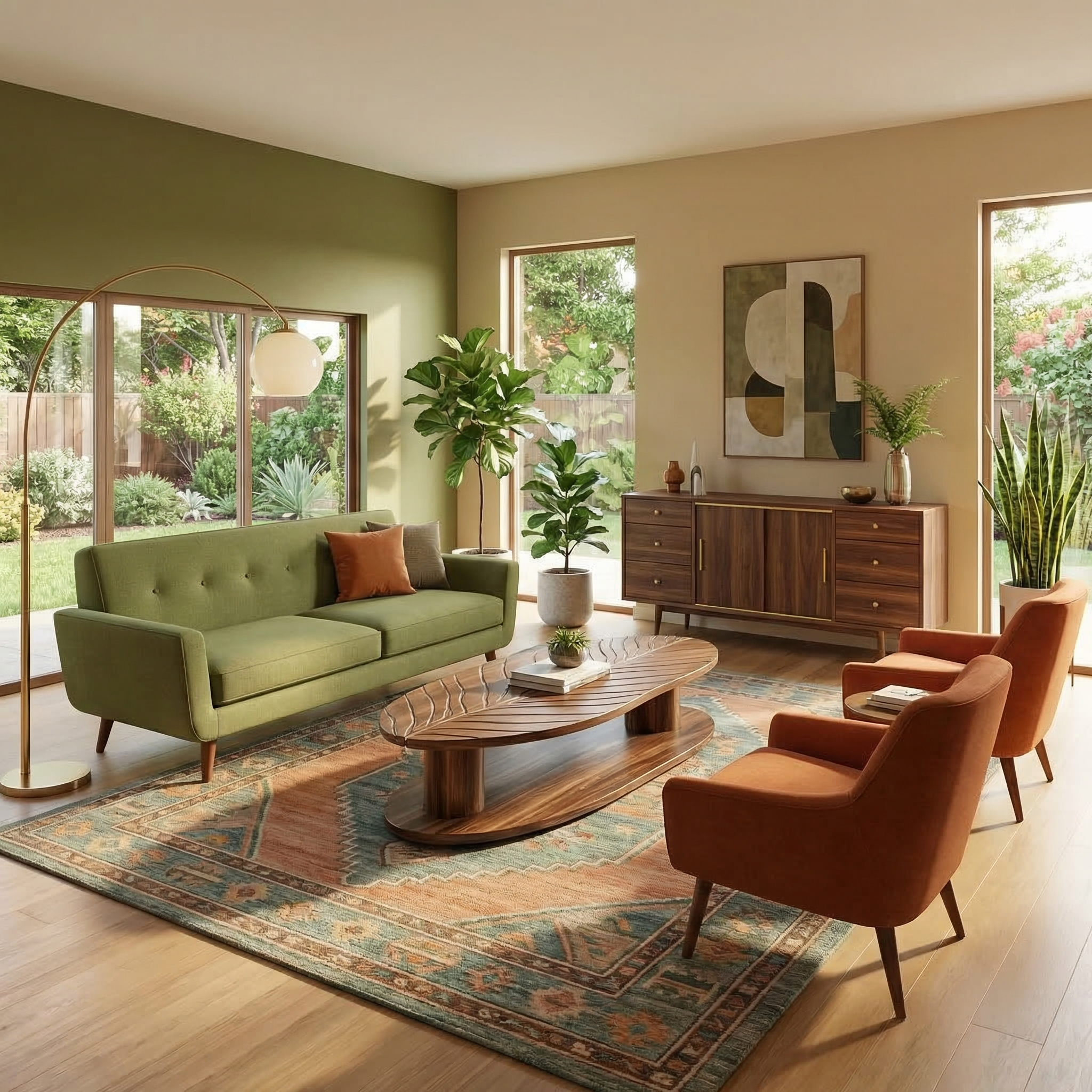 Scandinavian Minimalist Solid Wood Coffee Table For Living Room