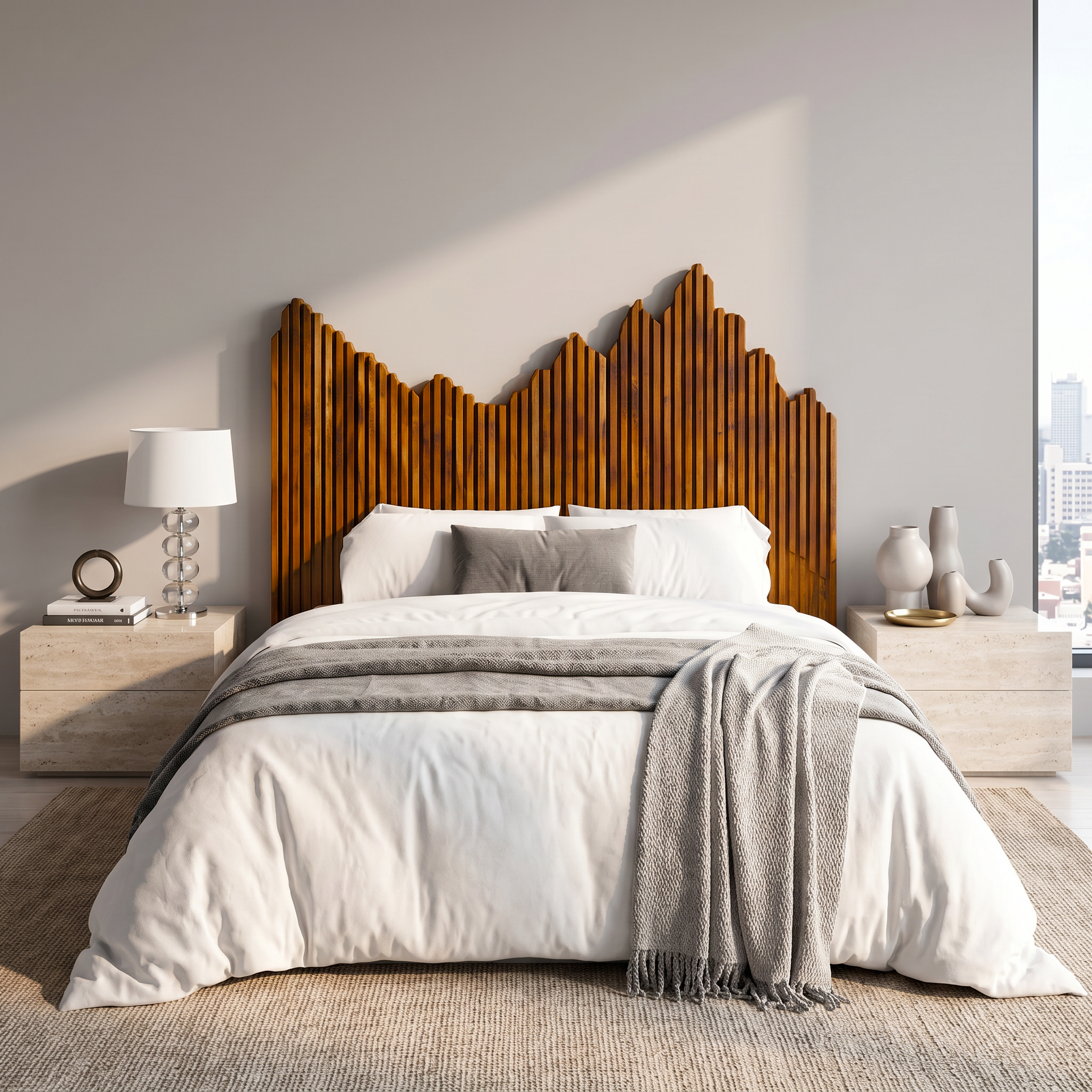 Organic Headboard Wooden Bed Headboard For Bedroom