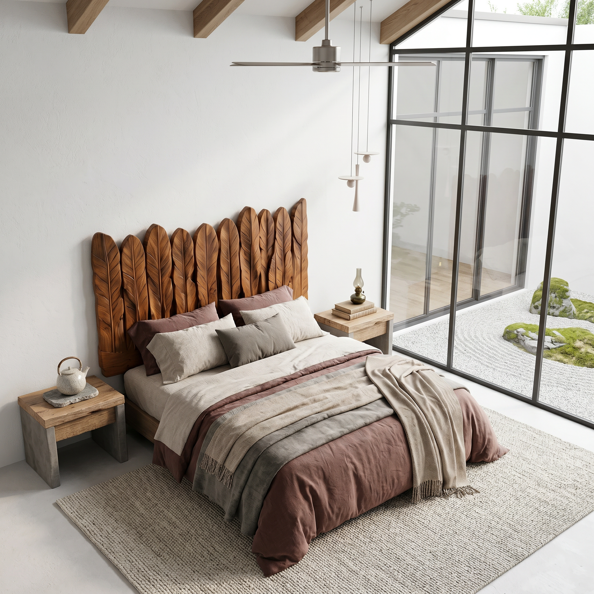 Rustic Live Edge Headboard Wooden Bed Headboard For Bedroom