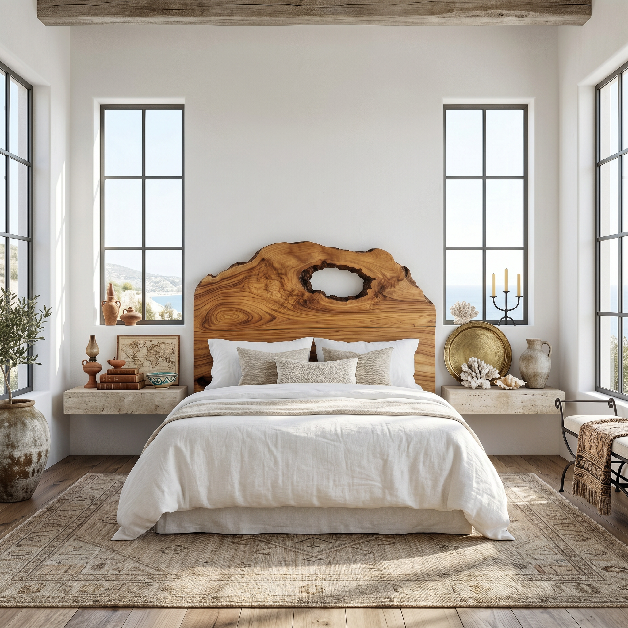 Organic Headboard Wooden Bed Headboard For Bedroom