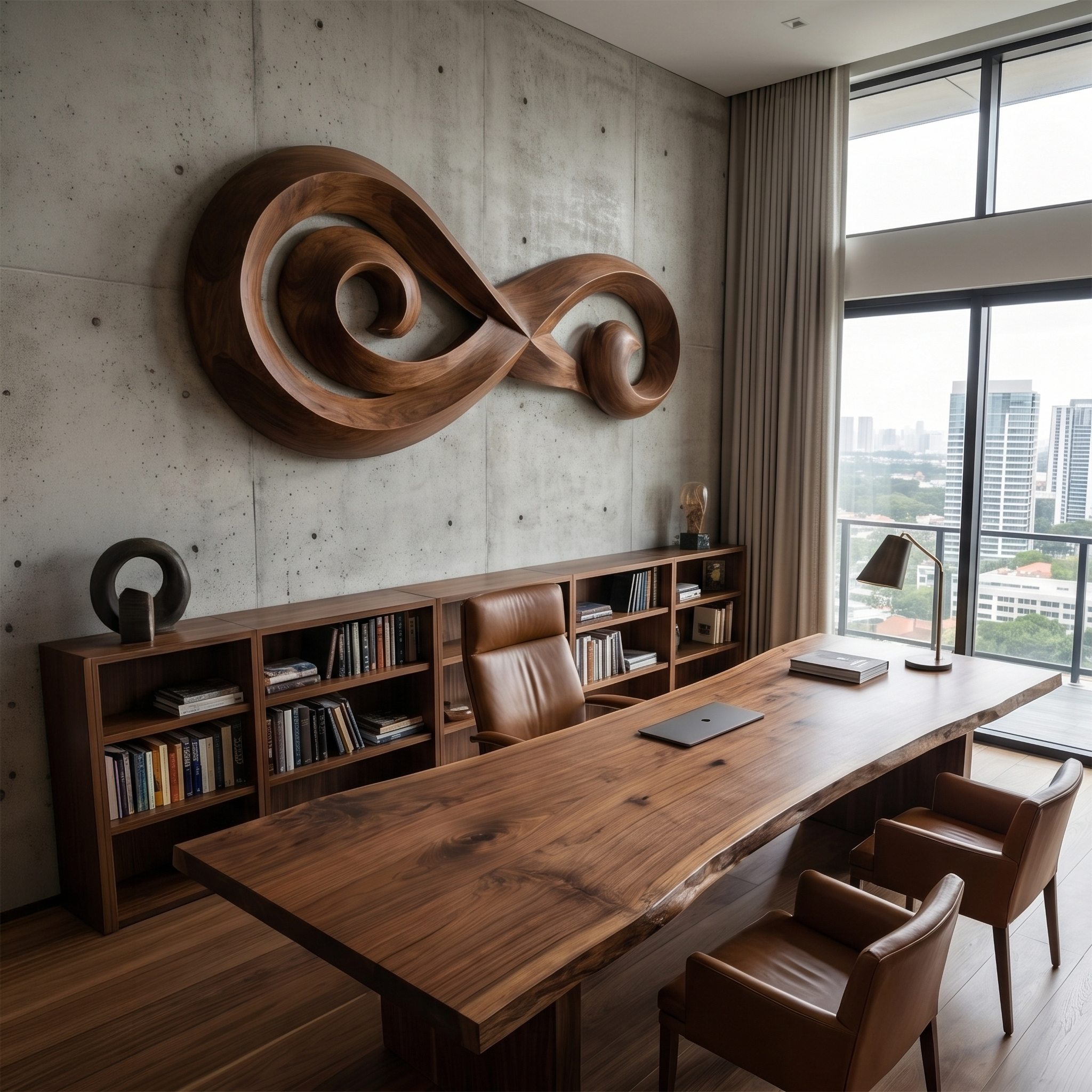 Infinity Music Note Wooden Wall Art For Entryway And Living Room