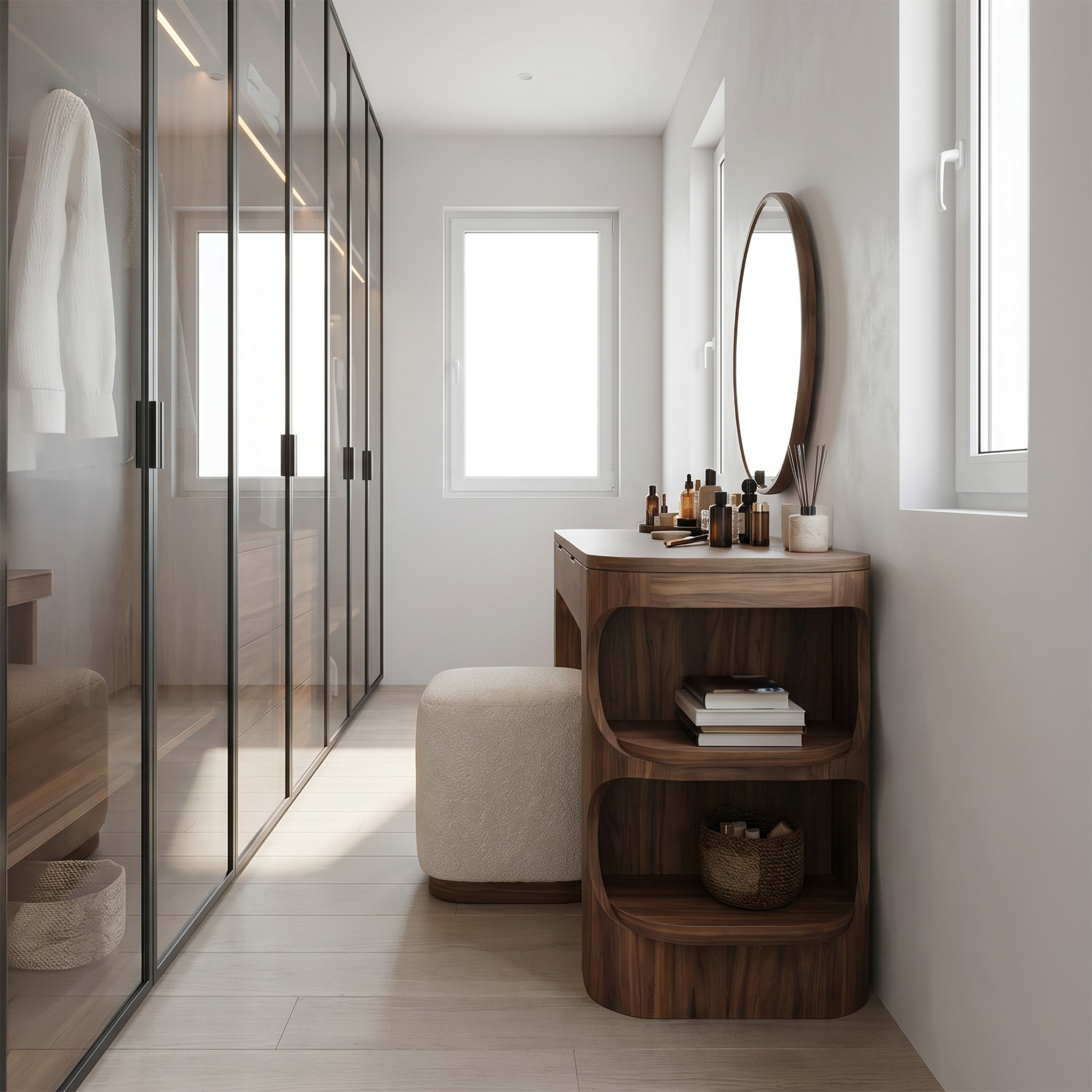 Minimalist Vanity Table With Drawer Storage For Bedroom