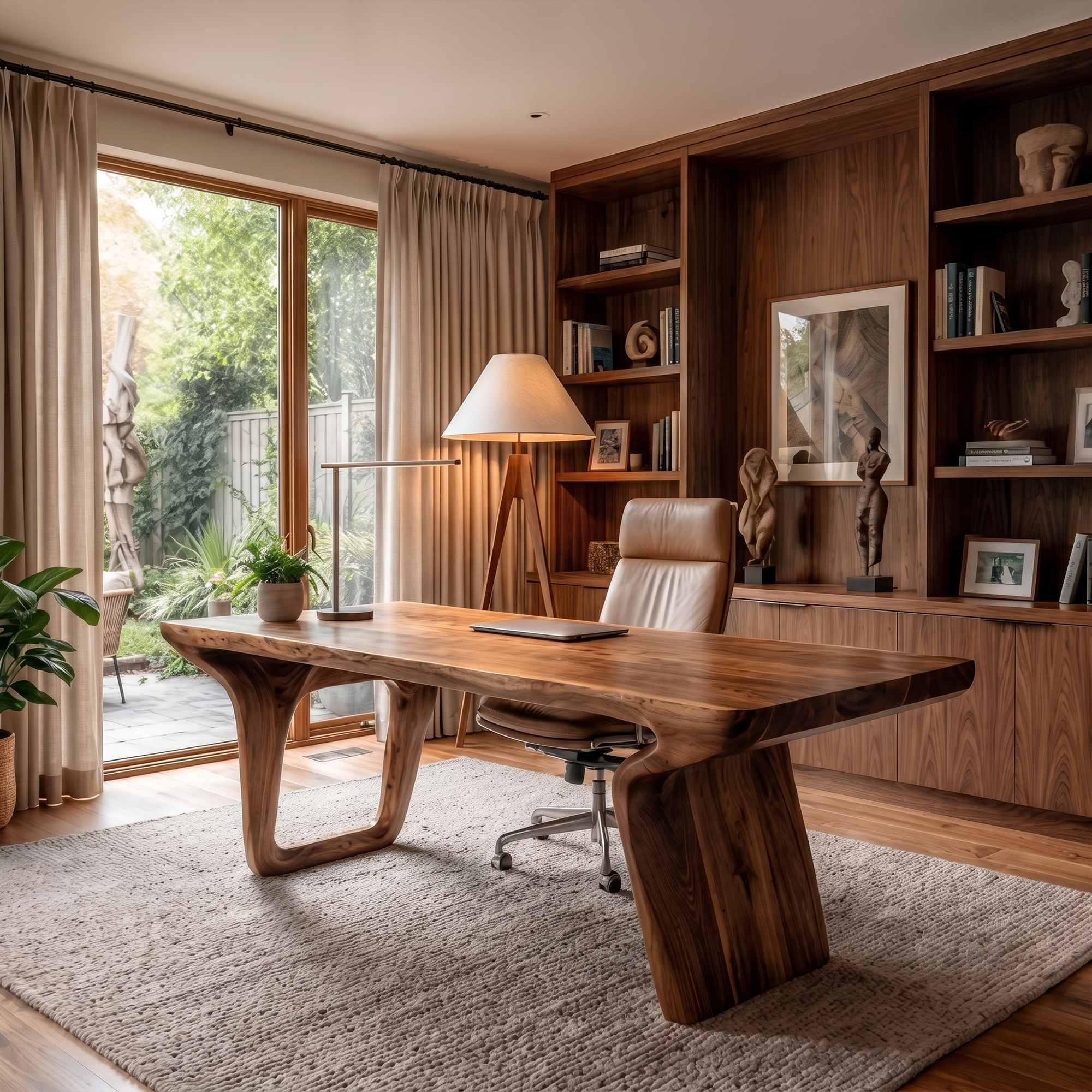 Organic Modern Desk For Home Office And Creative Workspace