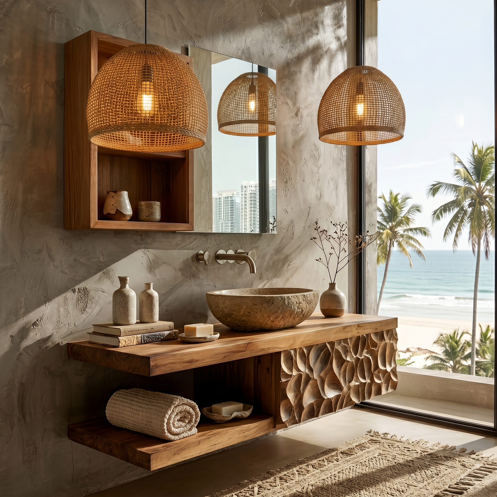 Handcrafted Floating Bathroom Vanity For Bathroom