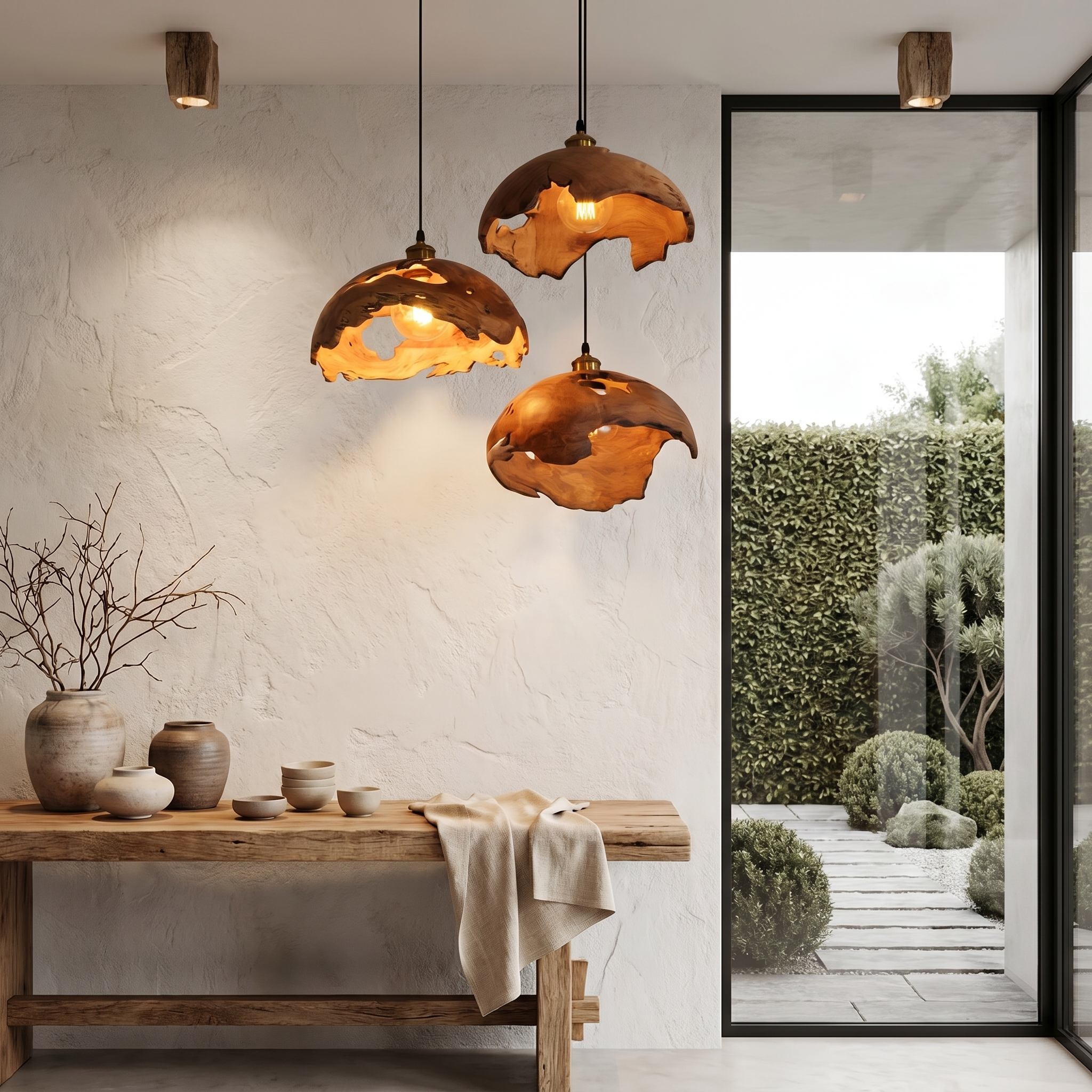 Modern Organic Pendant Lamp For Dining Room And Kitchen