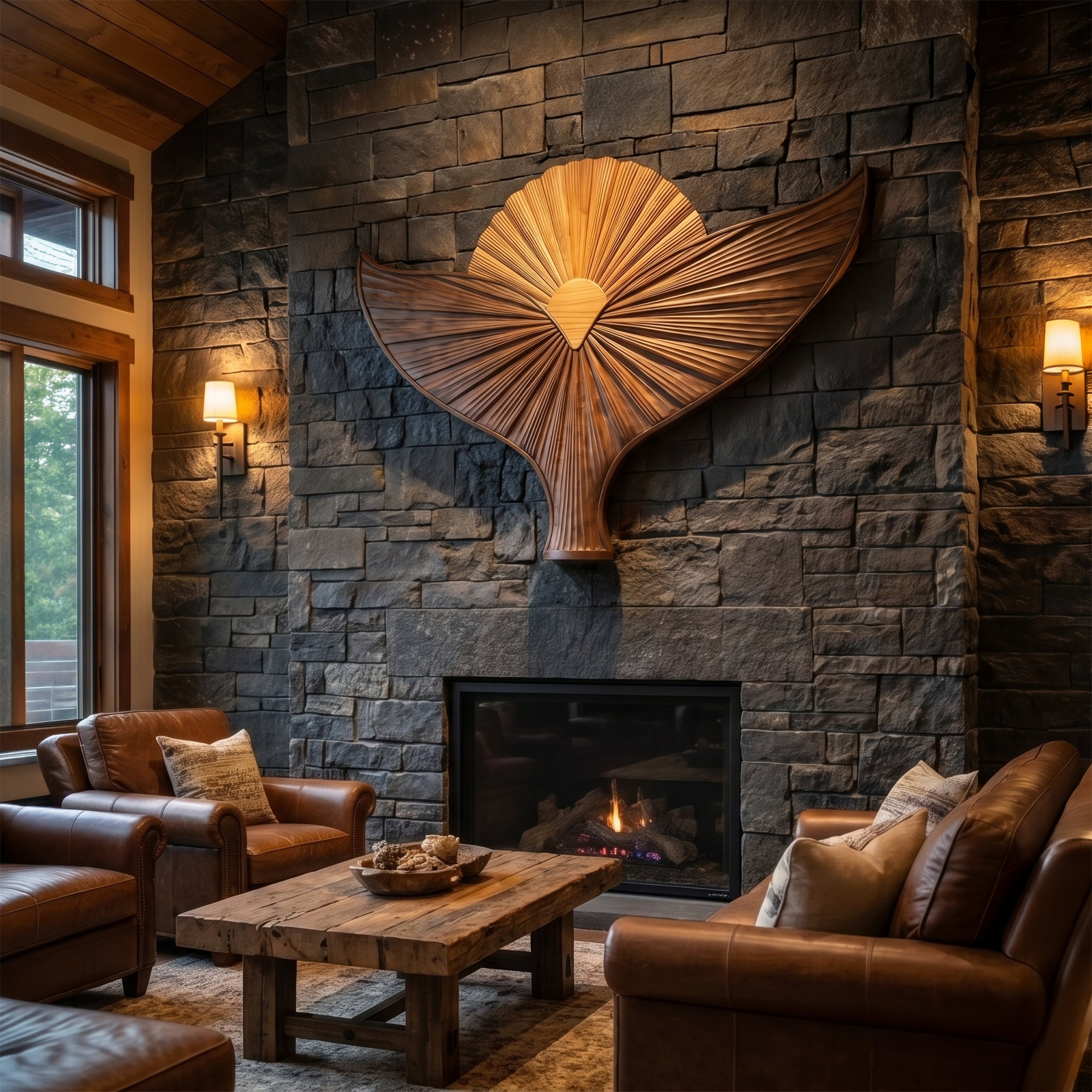 Organic Sculpture Bird Wall For Living Room And Entryway