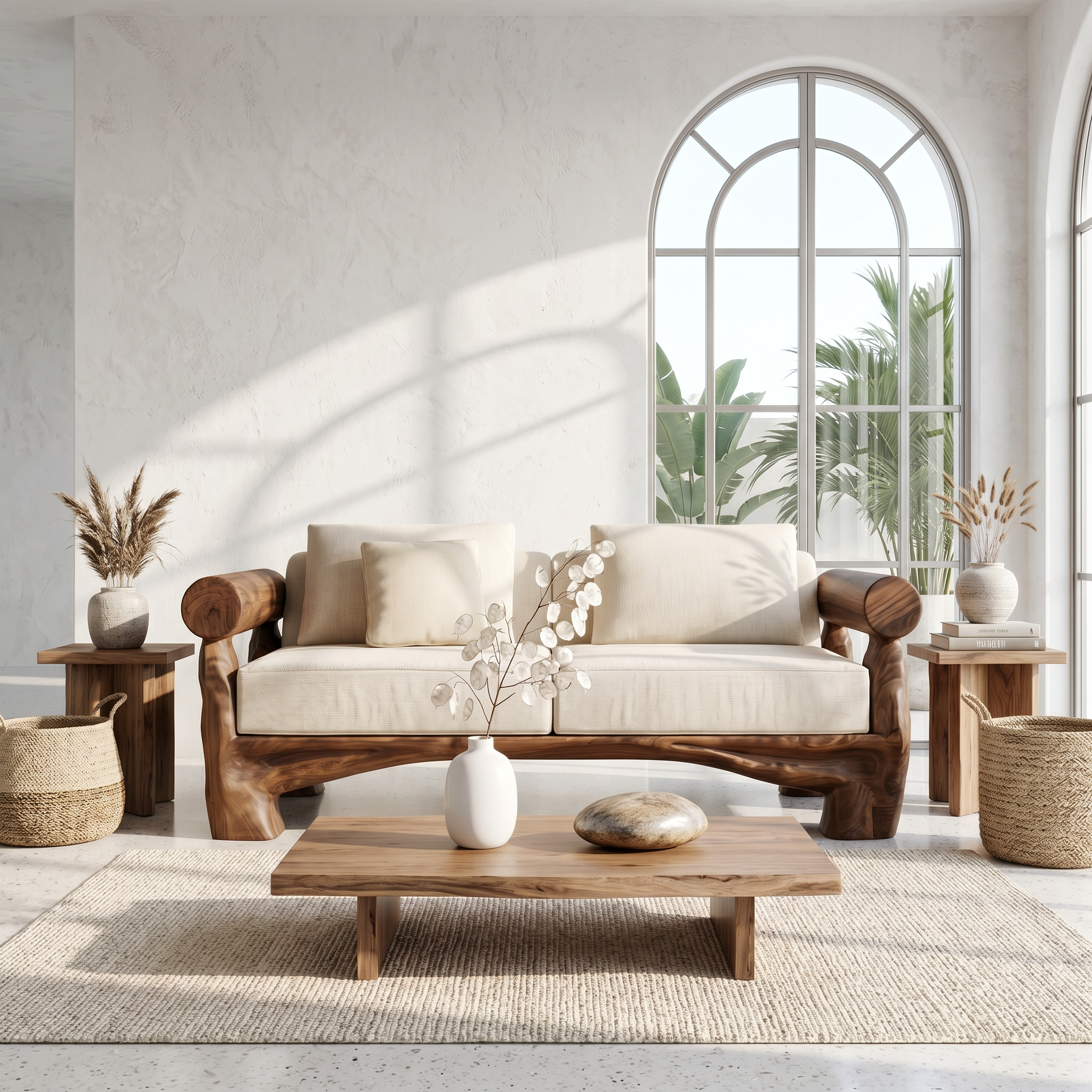 Sculptural Sofa Frame For Living Room