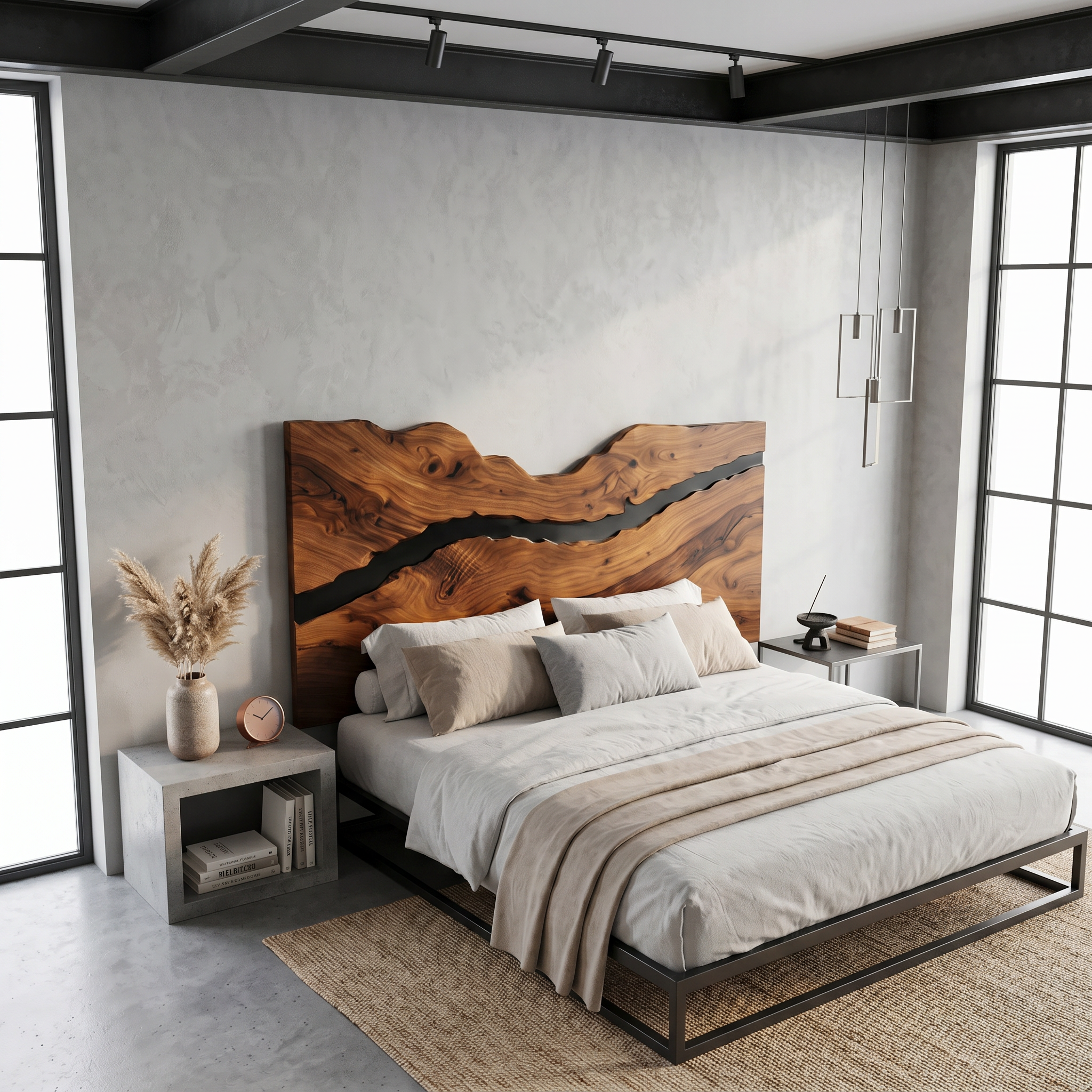 Rustic Headboard Slatted Bed Headboard For Bedroom