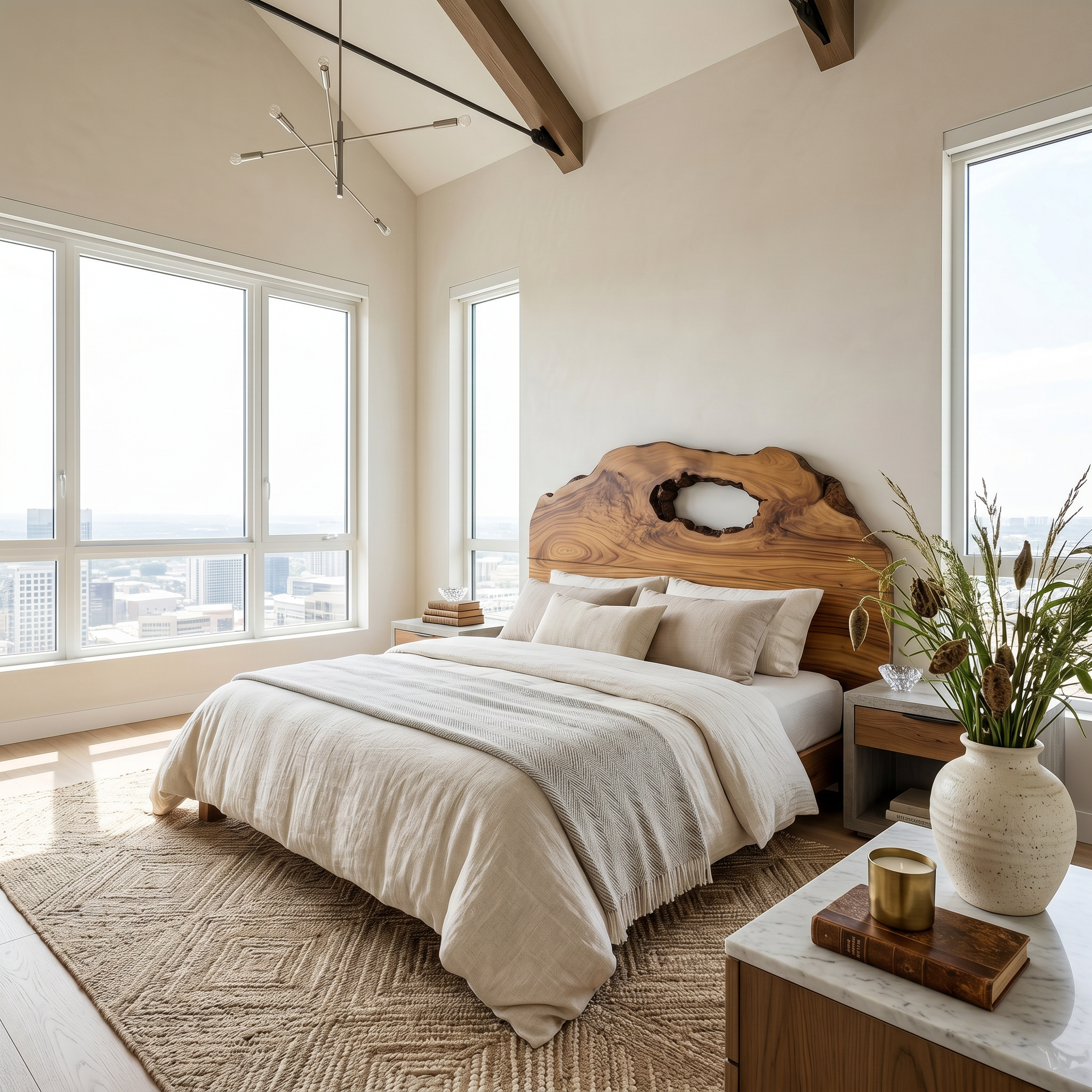 Organic Headboard Wooden Bed Headboard For Bedroom