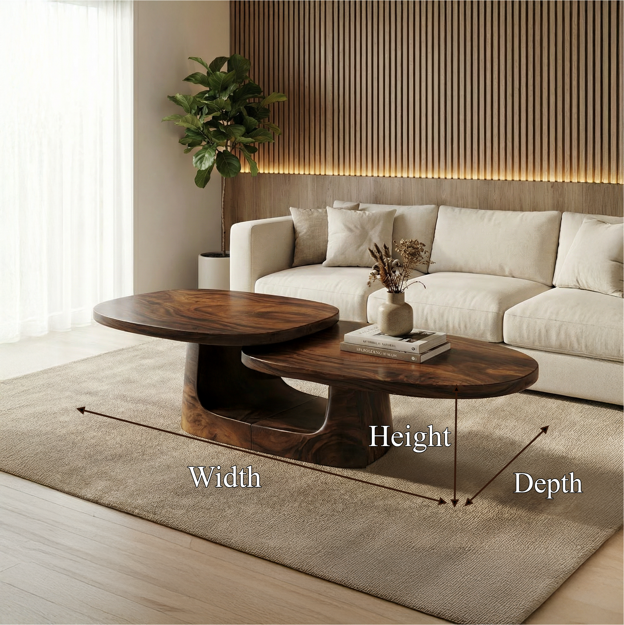 Modern Coffee Table Set For Living Room And Bedroom