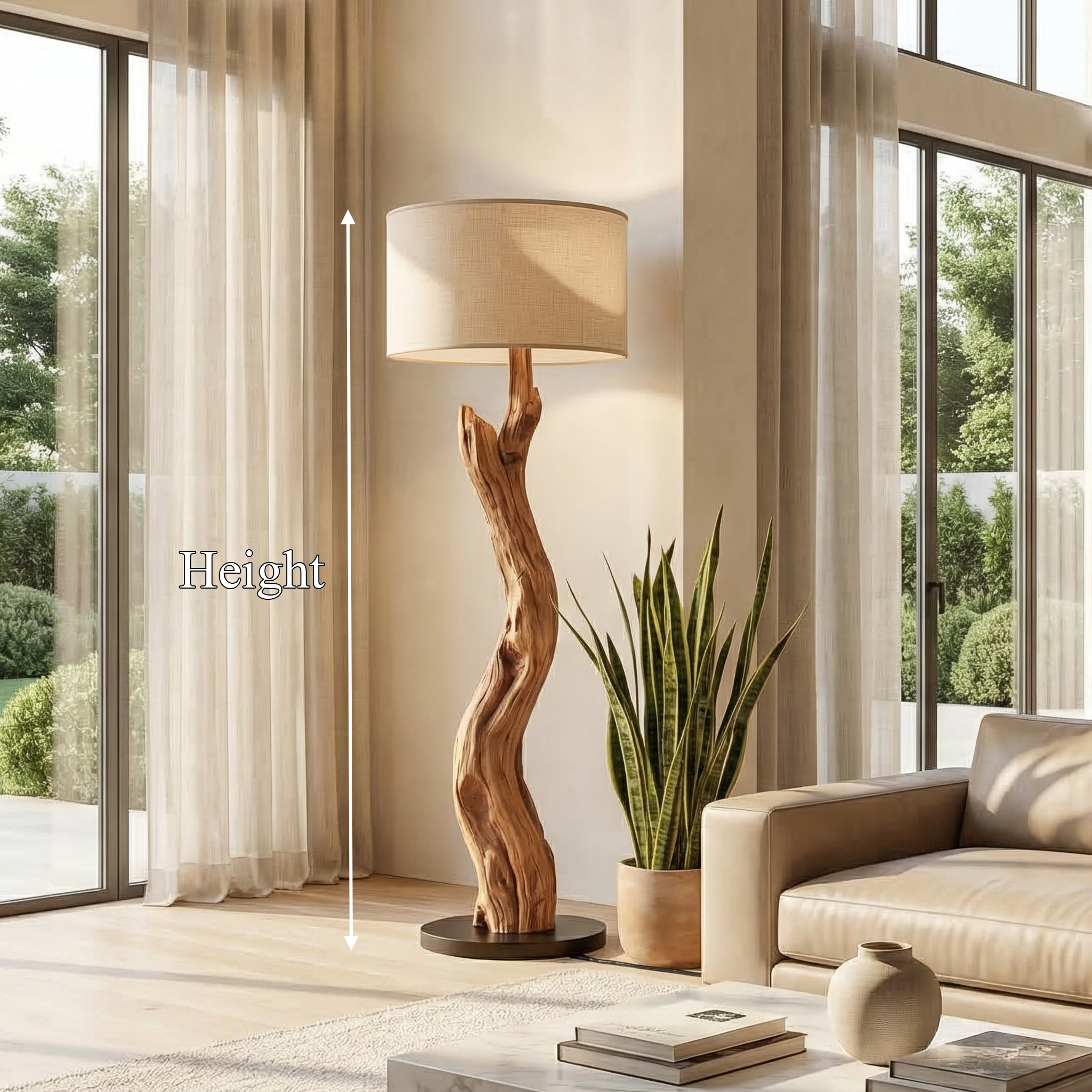 Organic Modern Standing Lamp For Bedroom And Living Room