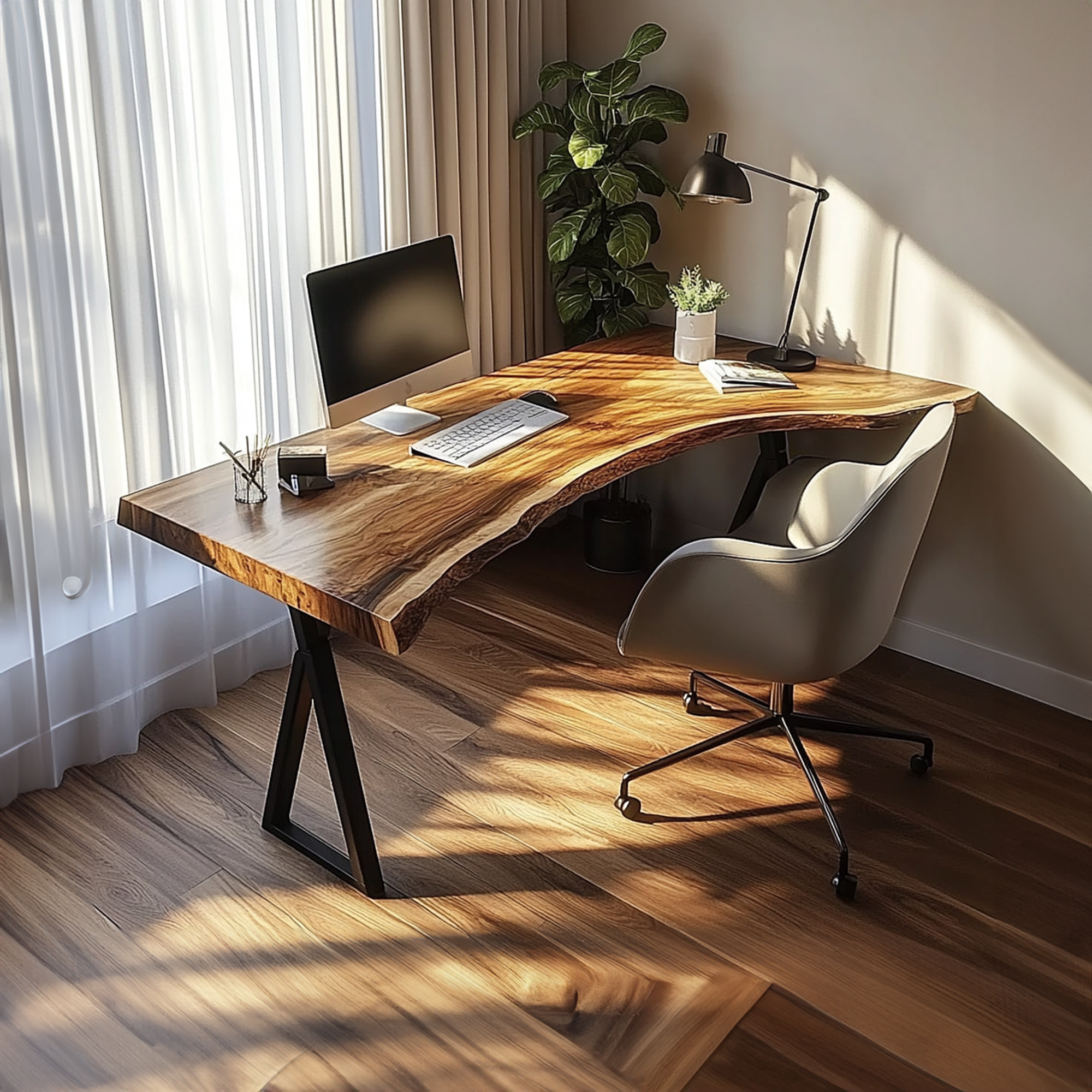Modern Rustic Desk Bedroom And Studio Room