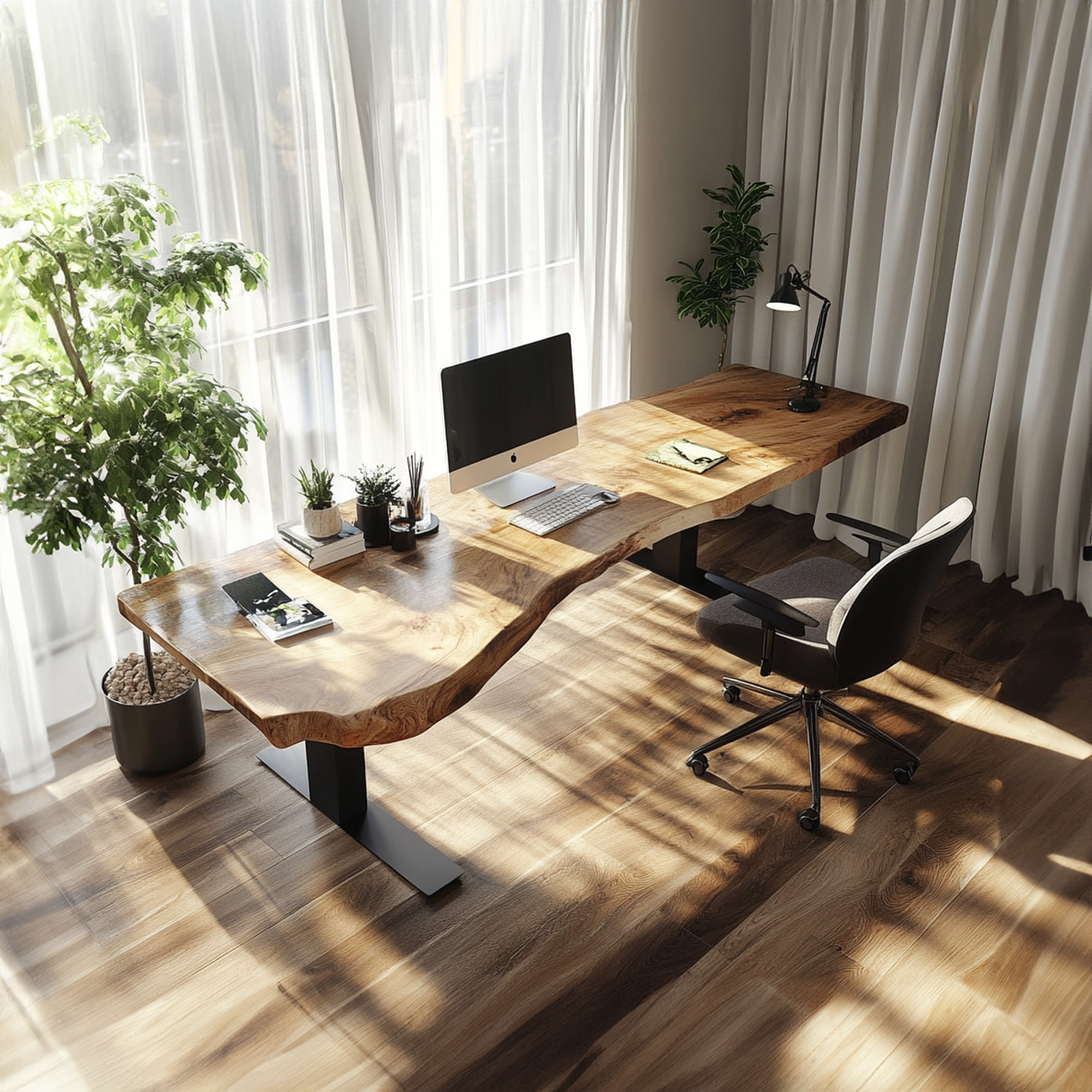 Rustic Office Desk Studio Room And Work Corner