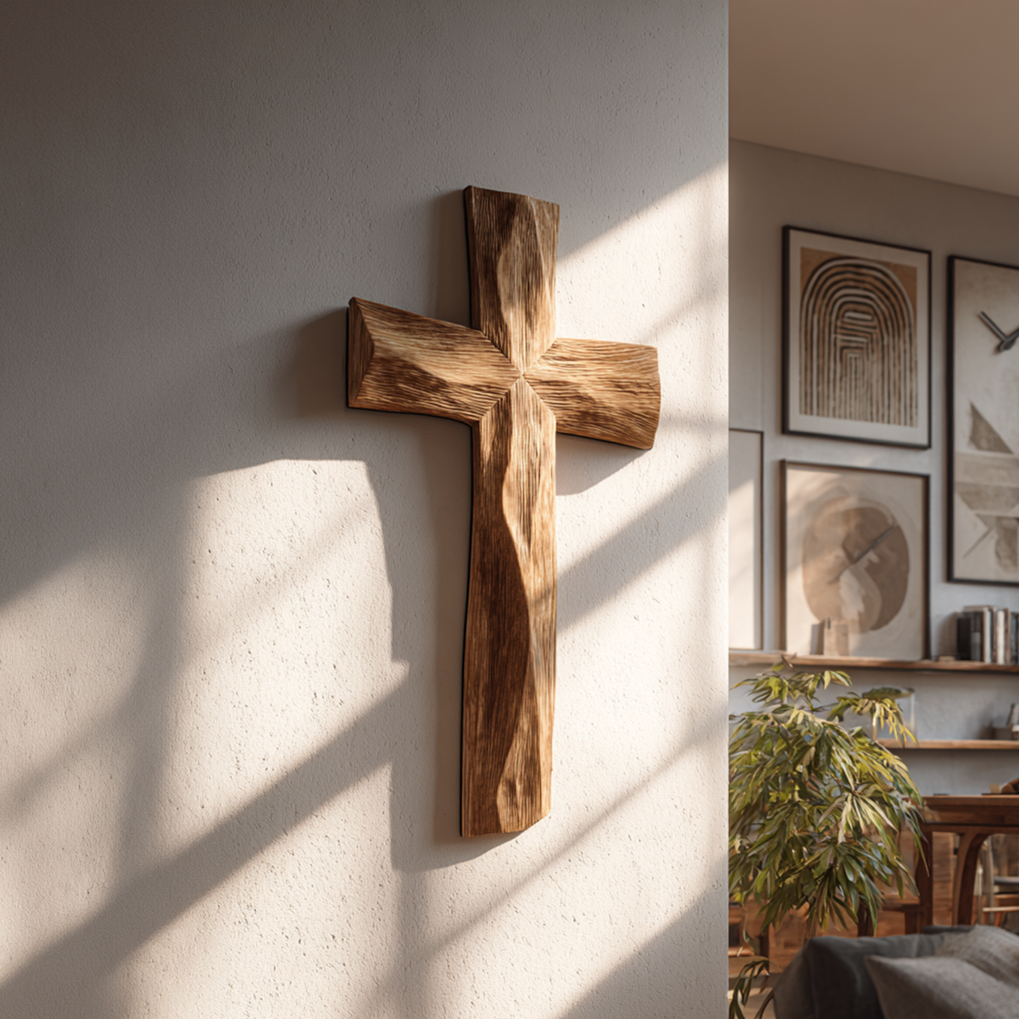 Rustic Religious Wall Cross Bedroom Or Living Room