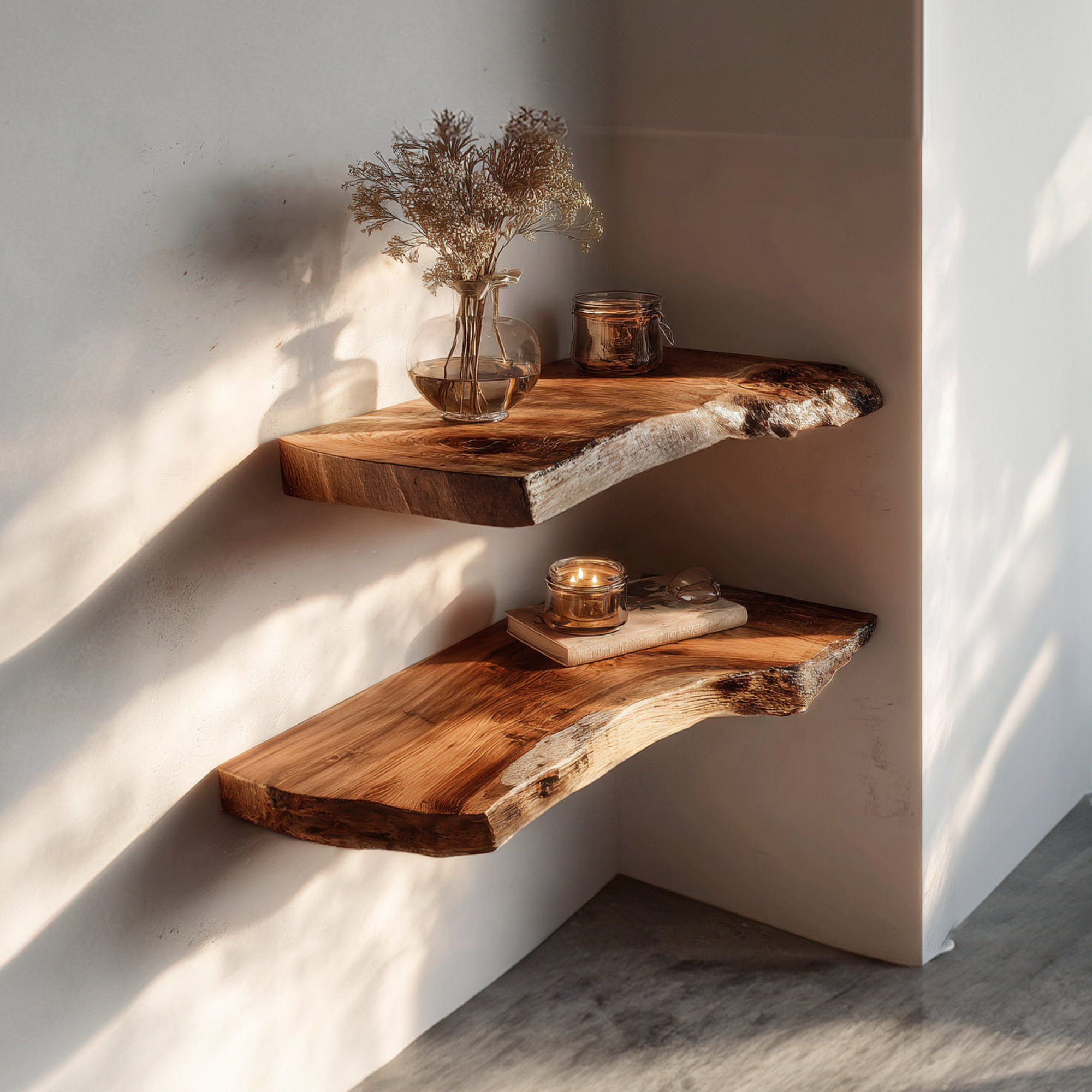 Rustic Floating Shelf Dining Room Or Kitchen