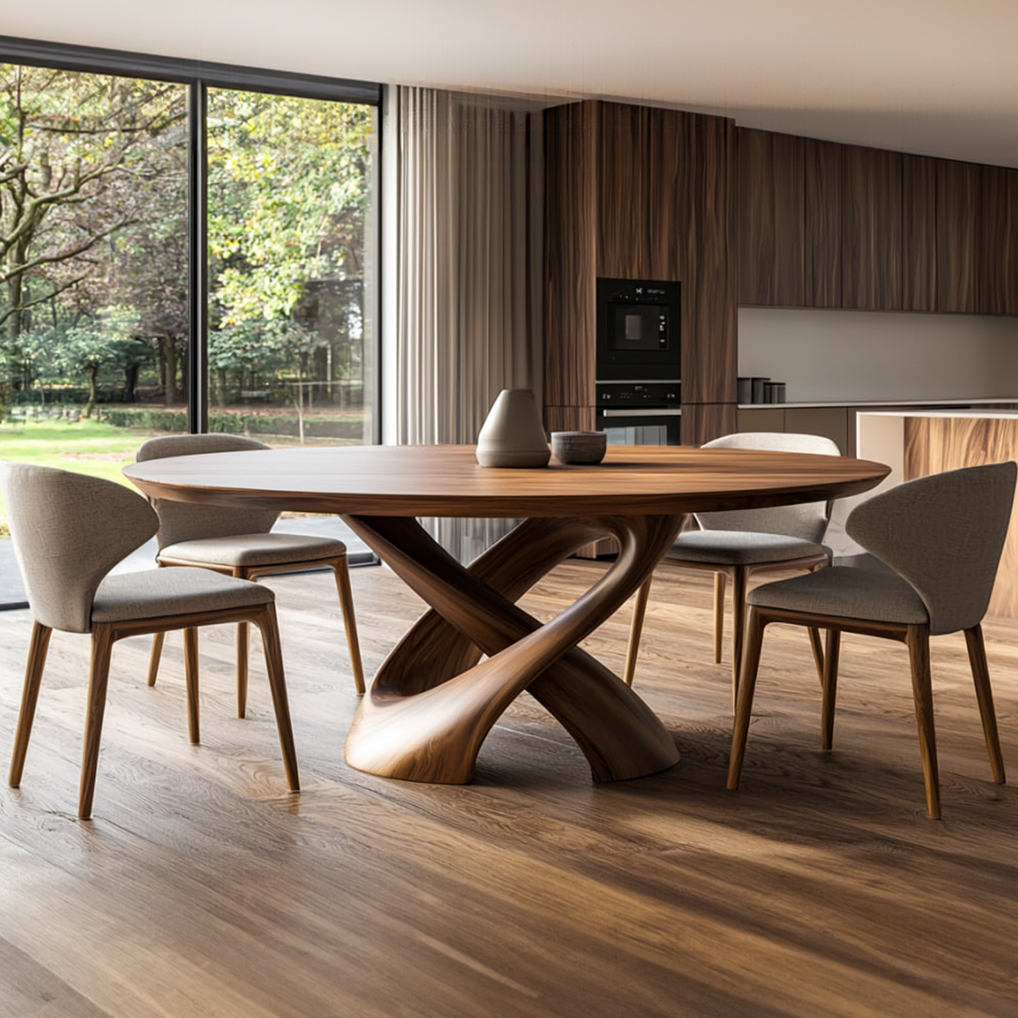 Rustic Handmade Live Edge Dining Table Kitchen