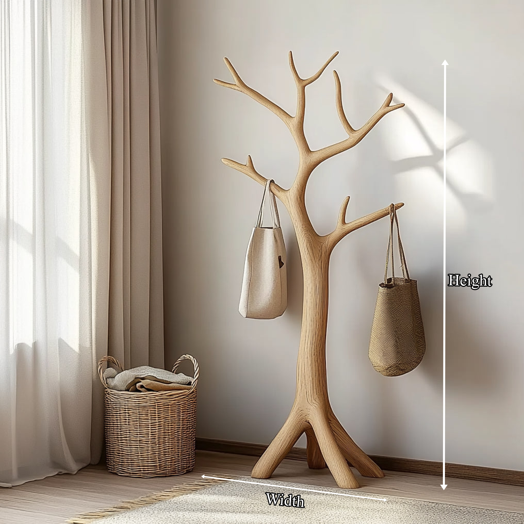 Mid Century Coat Rack Entryway Bedroom