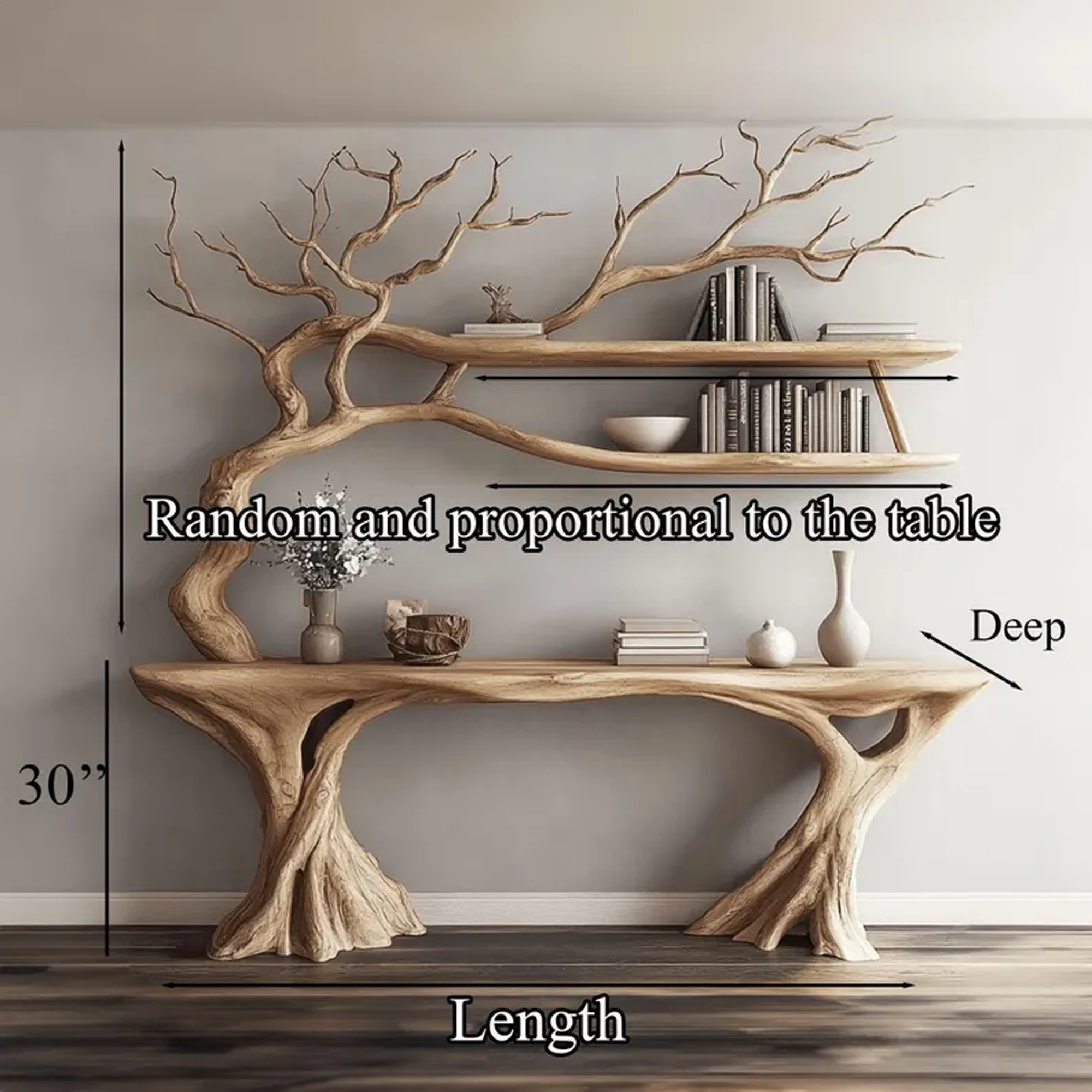 Mid Century Halloween Console Table Living Room