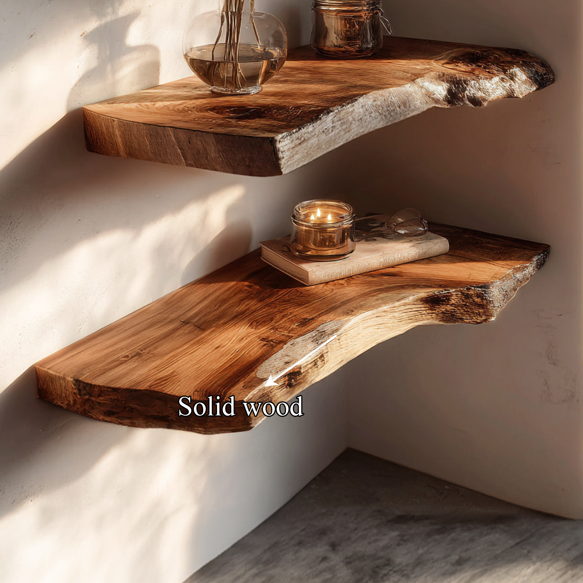 Rustic Floating Shelf Dining Room Or Kitchen