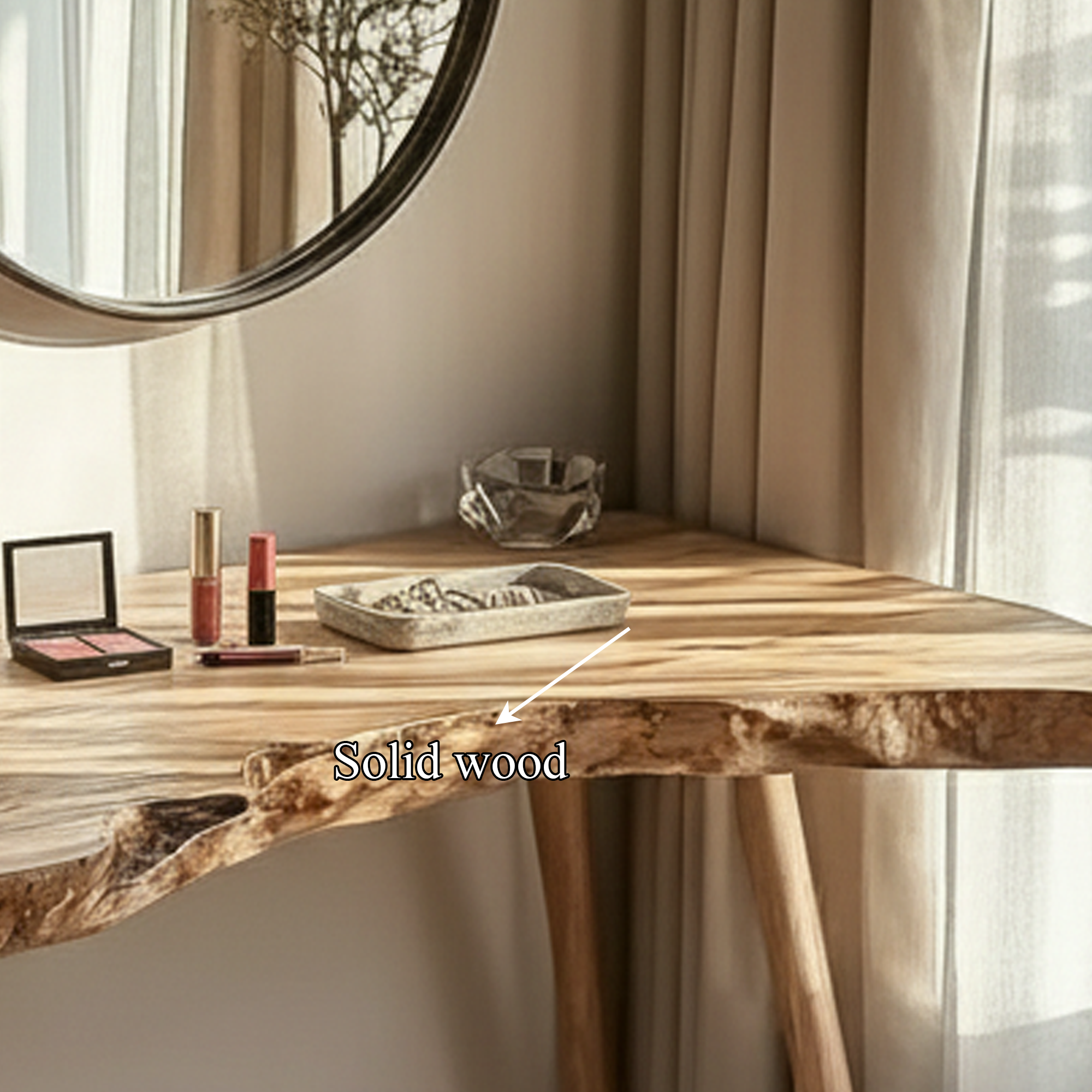 Scandinavian Natural Makeup Table Bedroom And Beauty Room