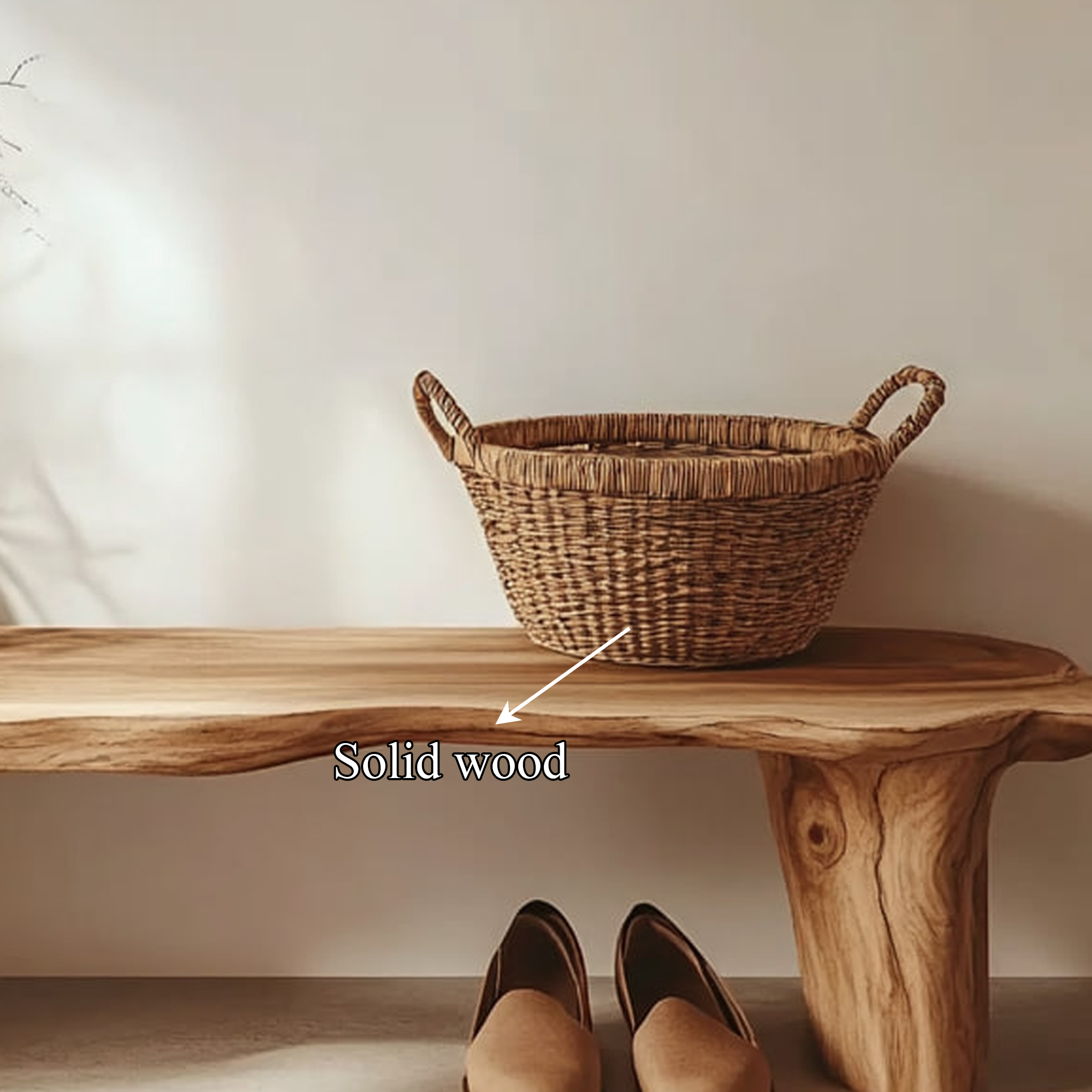 Rustic Wooden Bench Entryway Hallway Bedroom