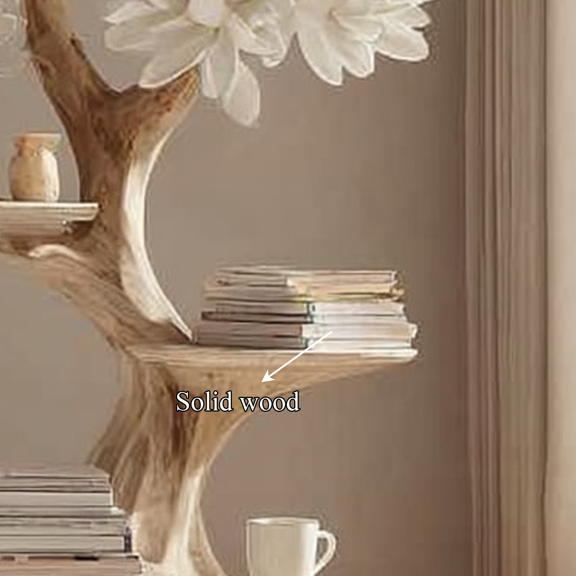 Rustic Tree Nightstand Bedroom Guest Room