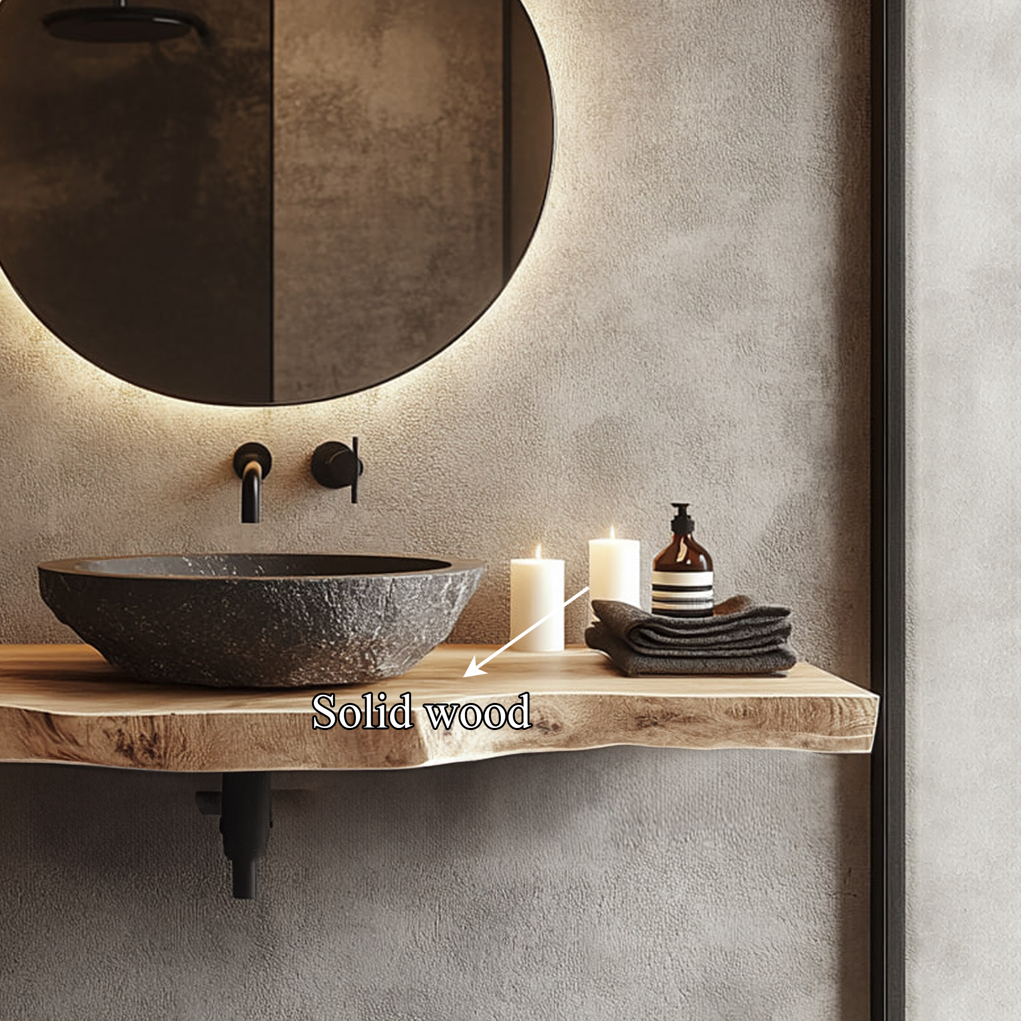 Mid Century Floating Vanity Modern Bathroom