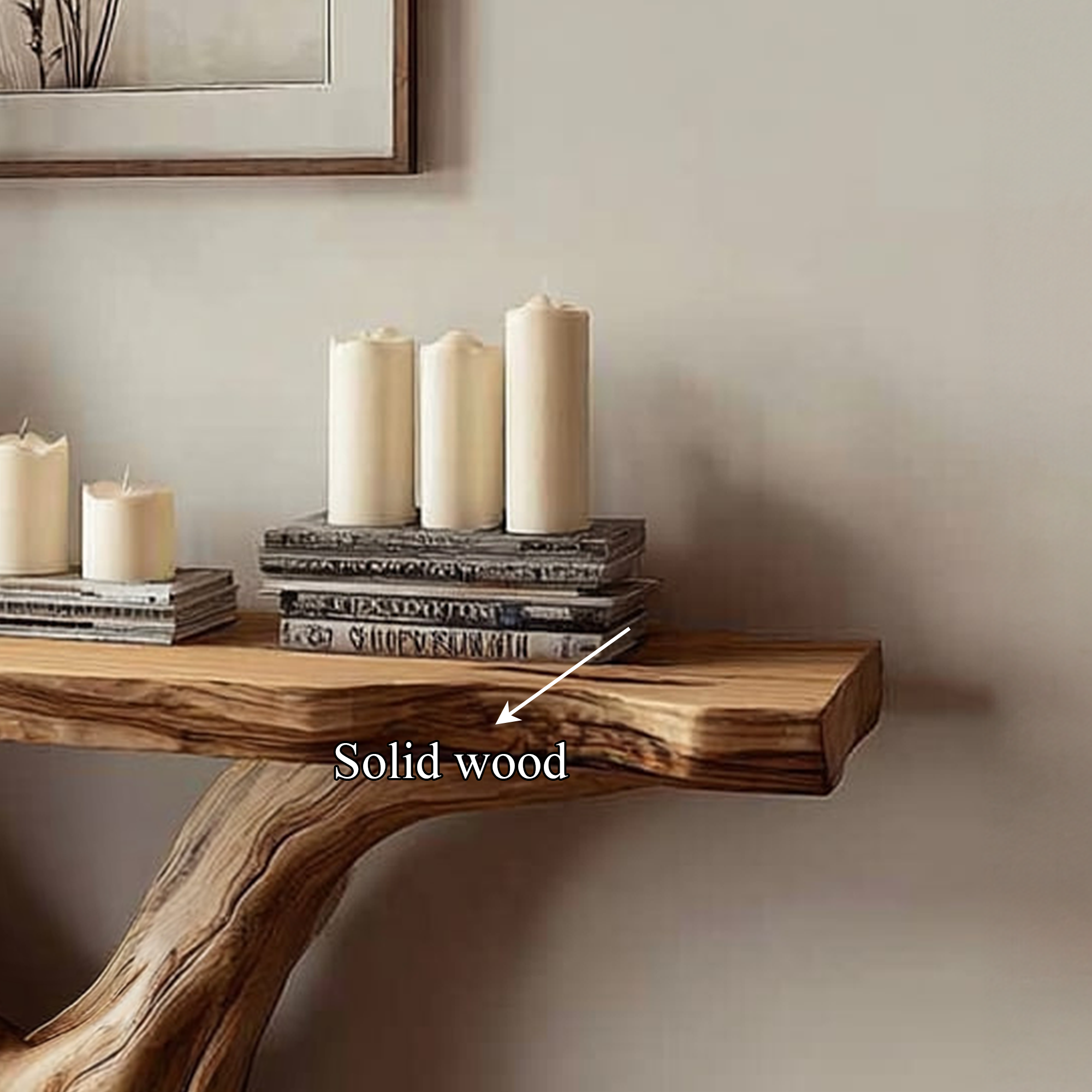 Rustic Console Table Accent Living Room