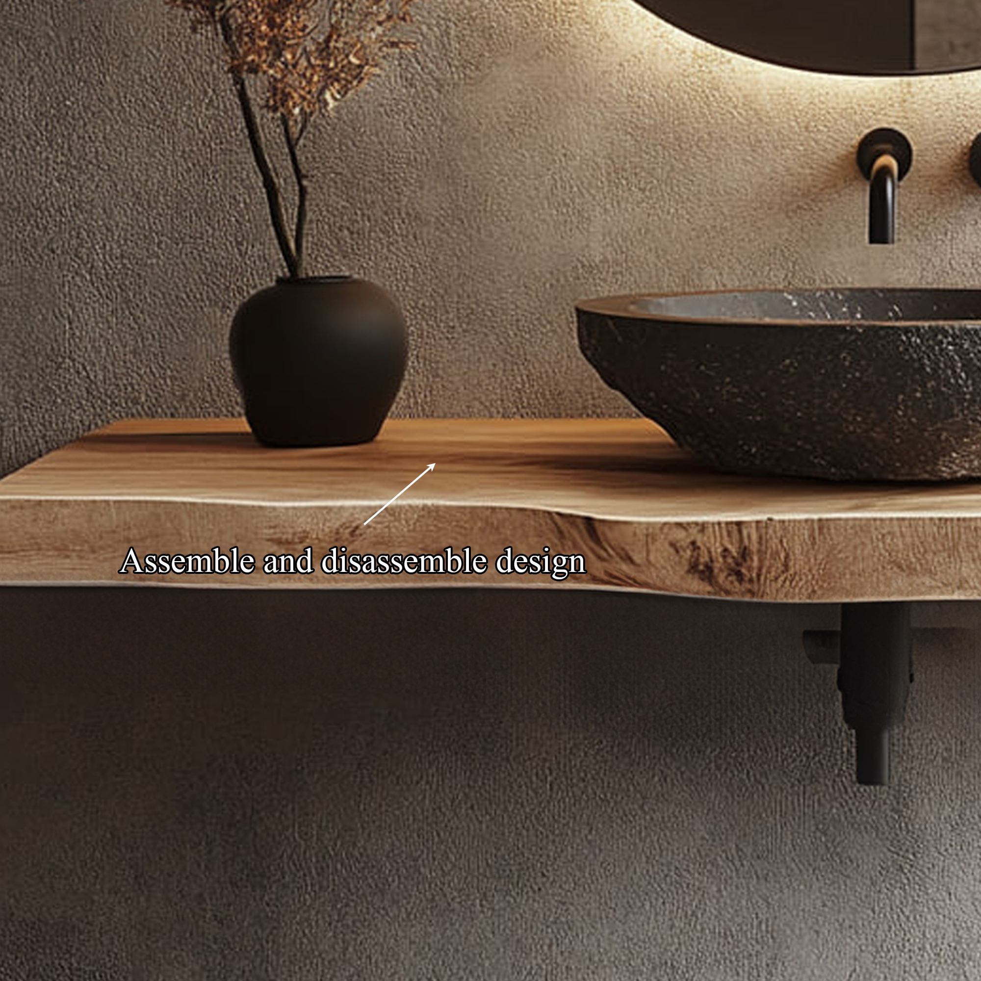 Mid Century Floating Vanity Modern Bathroom