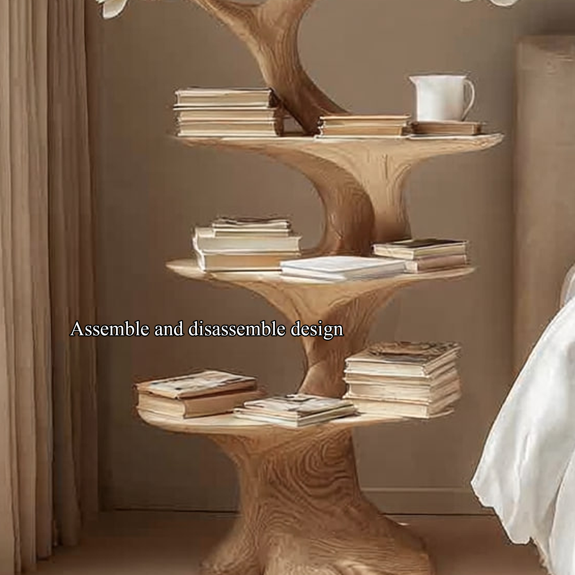 Rustic Tree Nightstands Bedroom