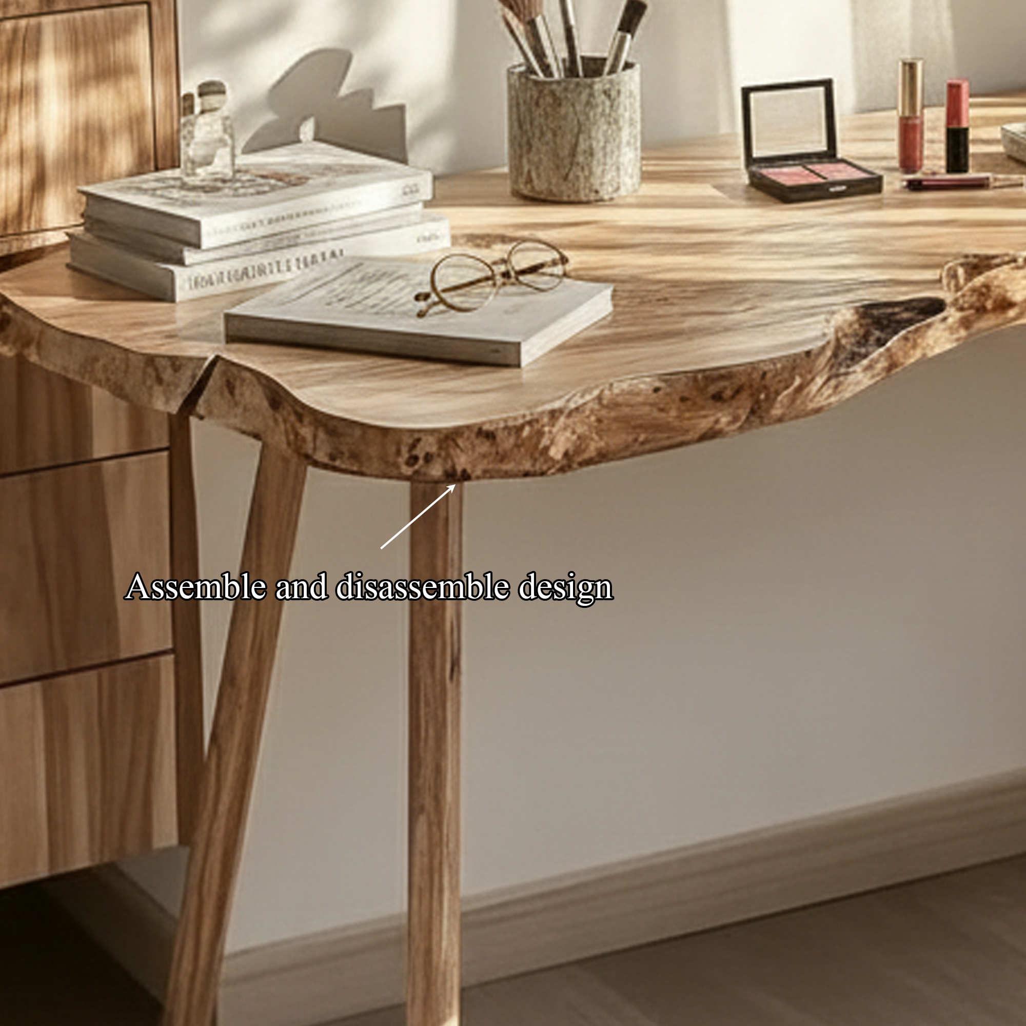 Scandinavian Natural Makeup Table Bedroom And Beauty Room