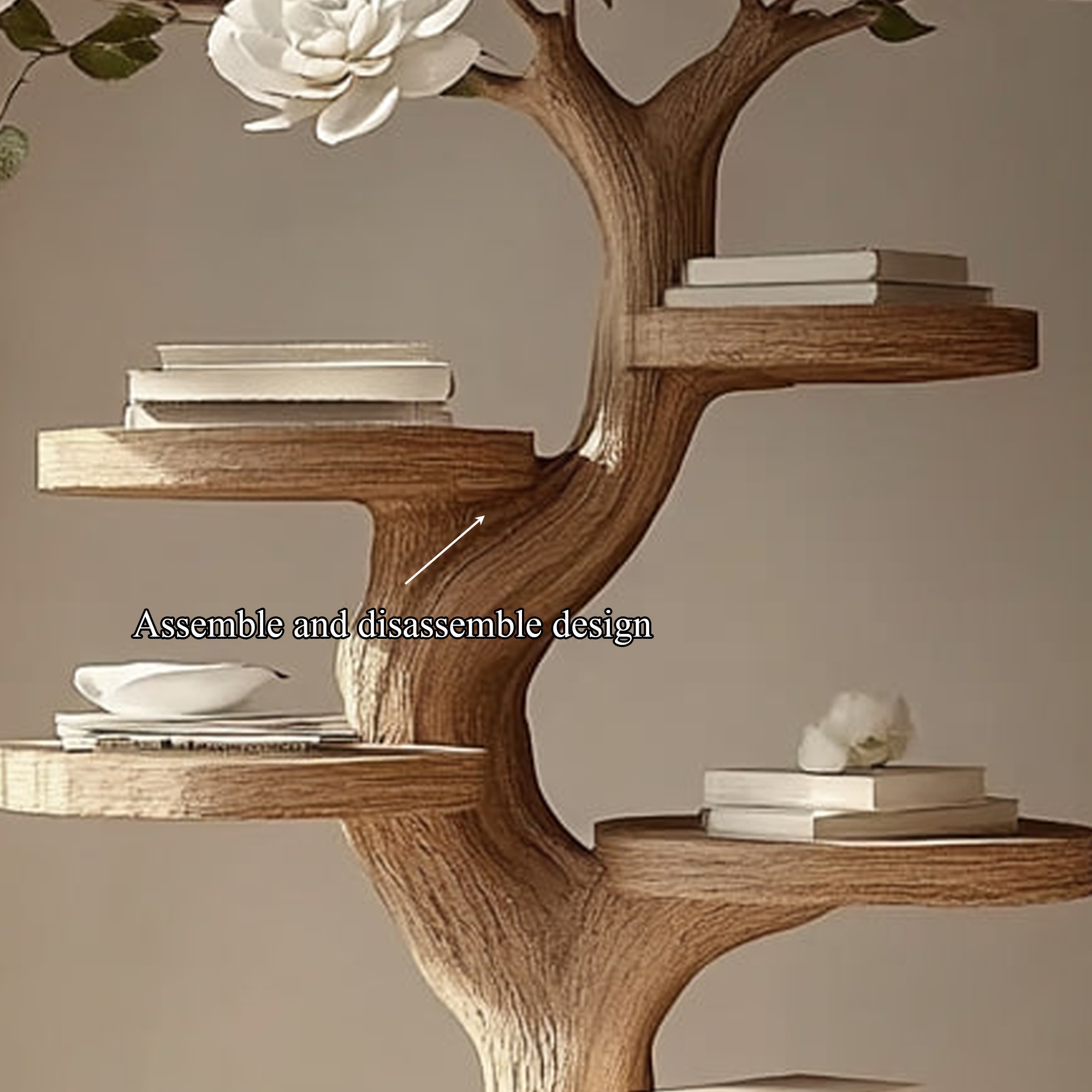 Rustic Artistic Branch Nightstand Bedroom Or Living Room Accent