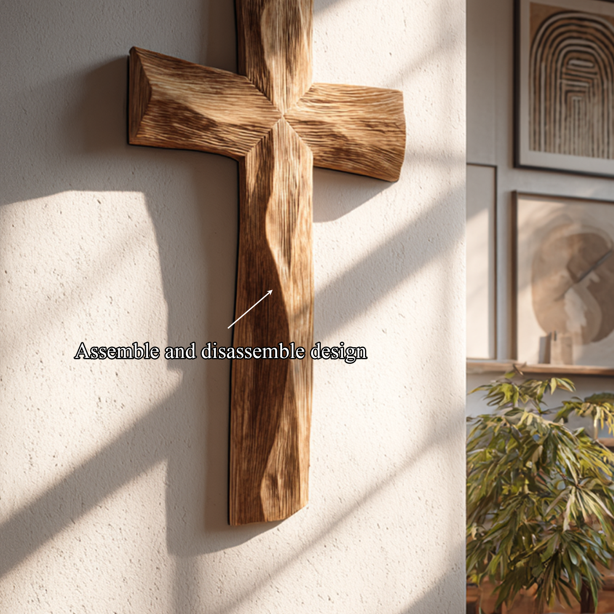 Rustic Religious Wall Cross Bedroom Or Living Room