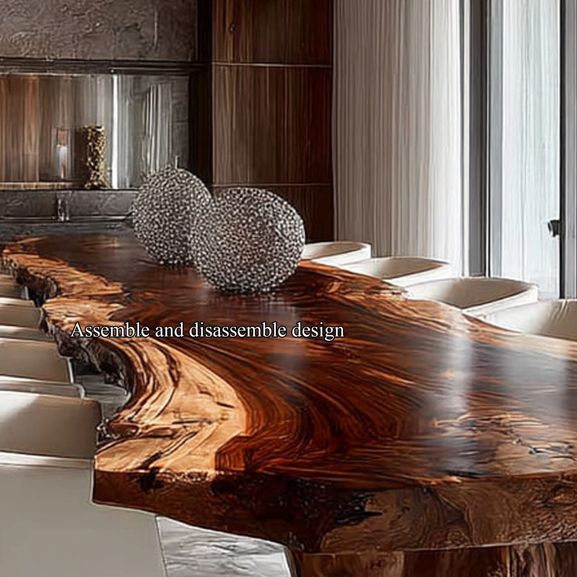 Rustic Dining Table For Warm Dining Room