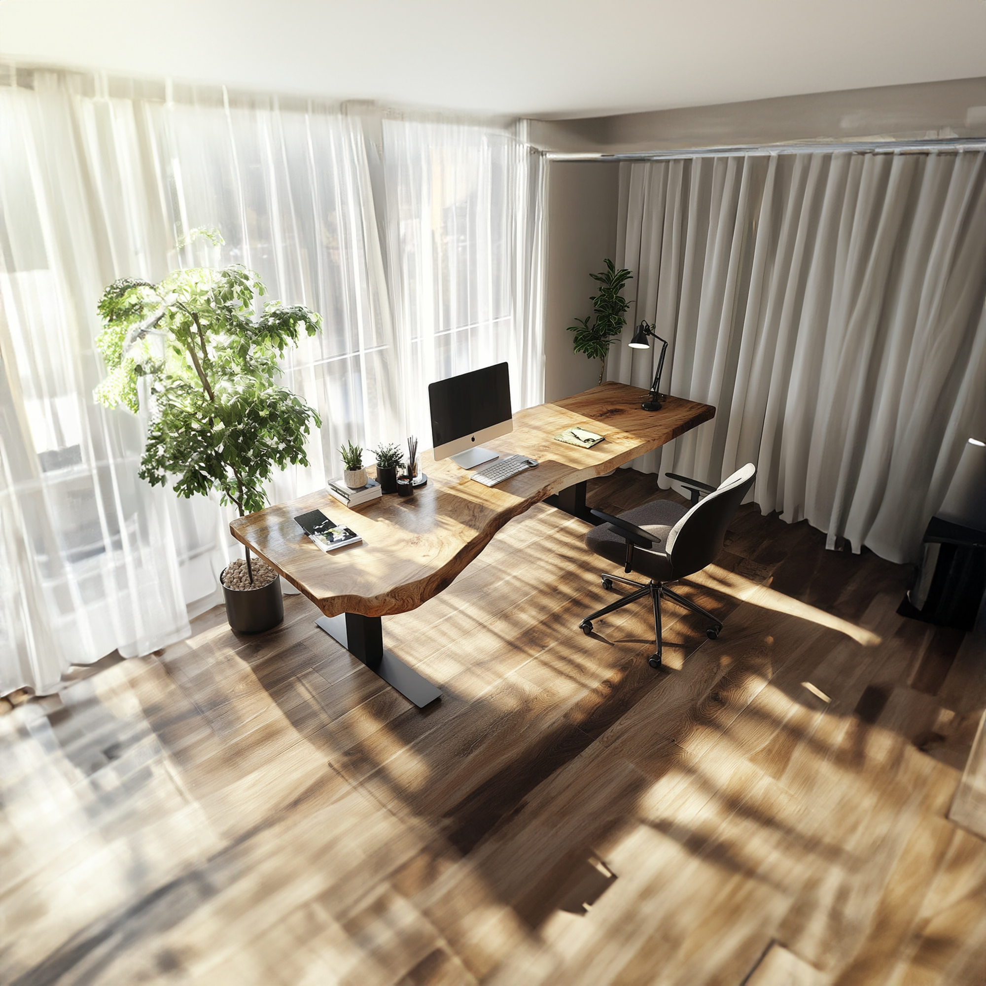 Rustic Office Desk Studio Room And Work Corner