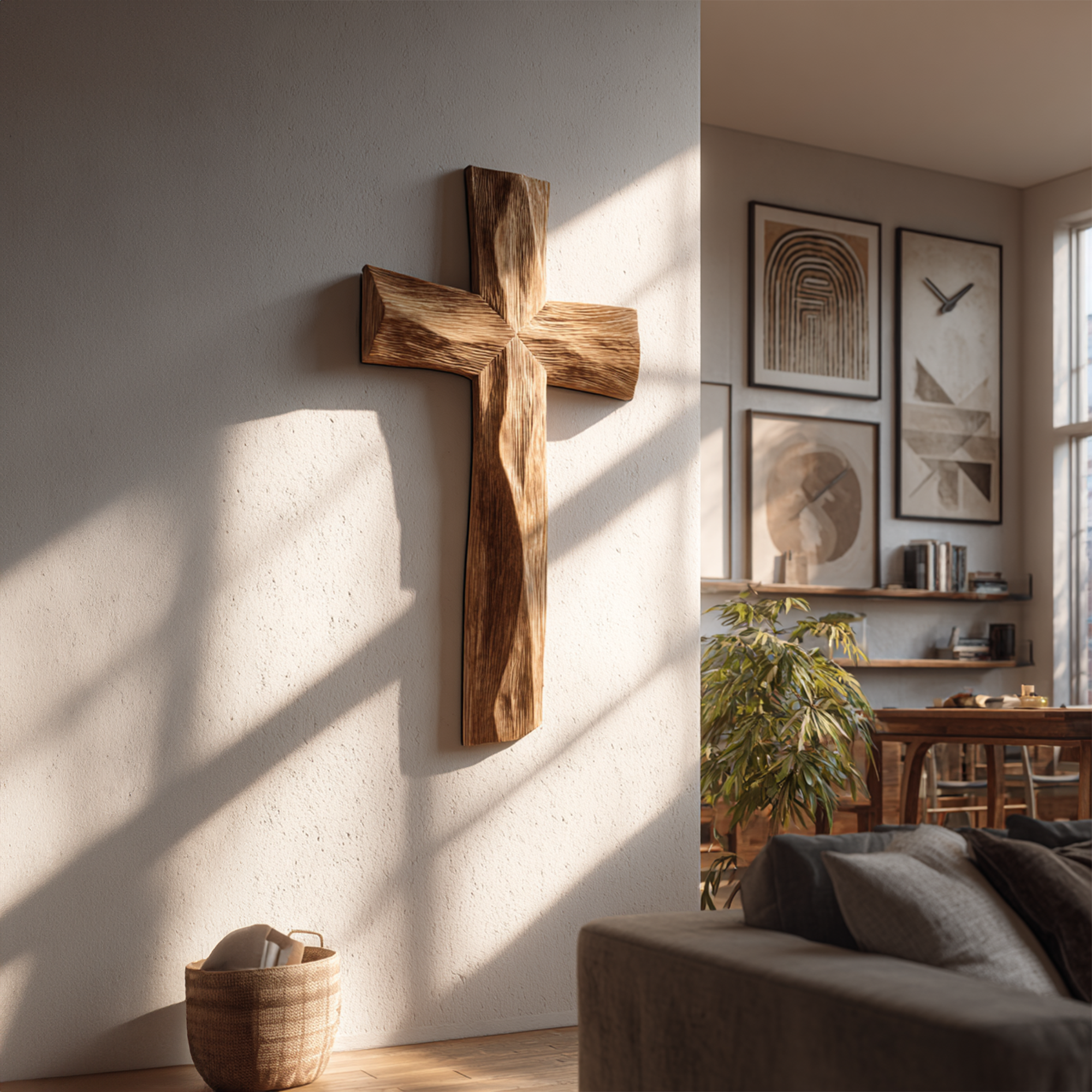 Rustic Religious Wall Cross Bedroom Or Living Room