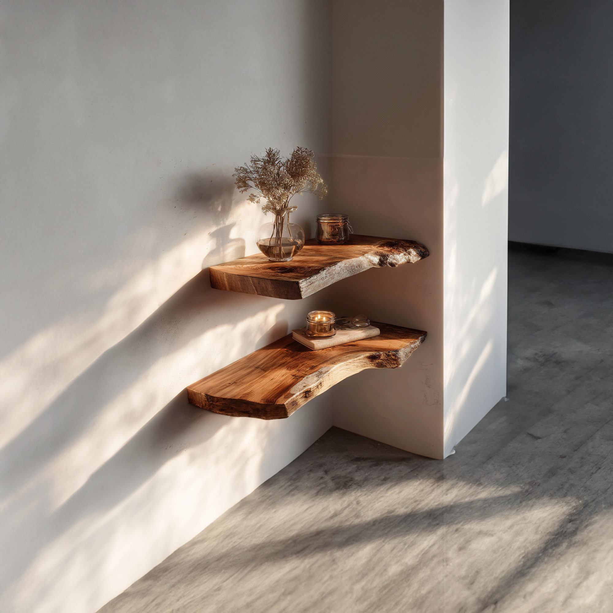 Rustic Floating Shelf Dining Room Or Kitchen