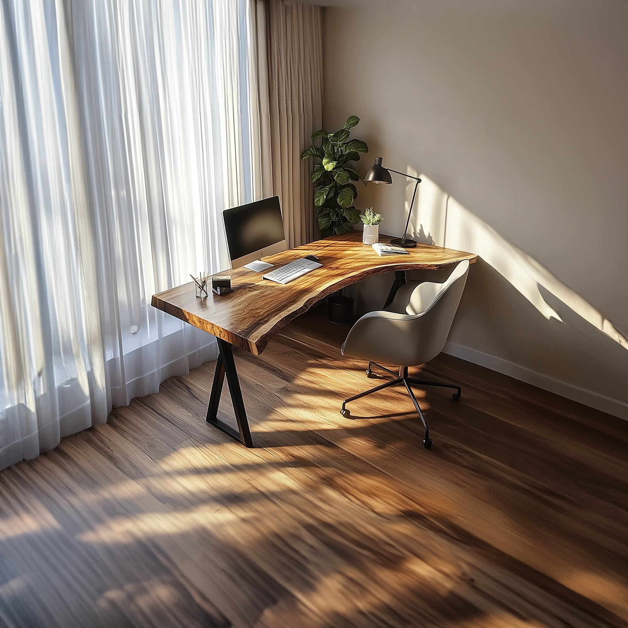 Modern Rustic Desk Bedroom And Studio Room