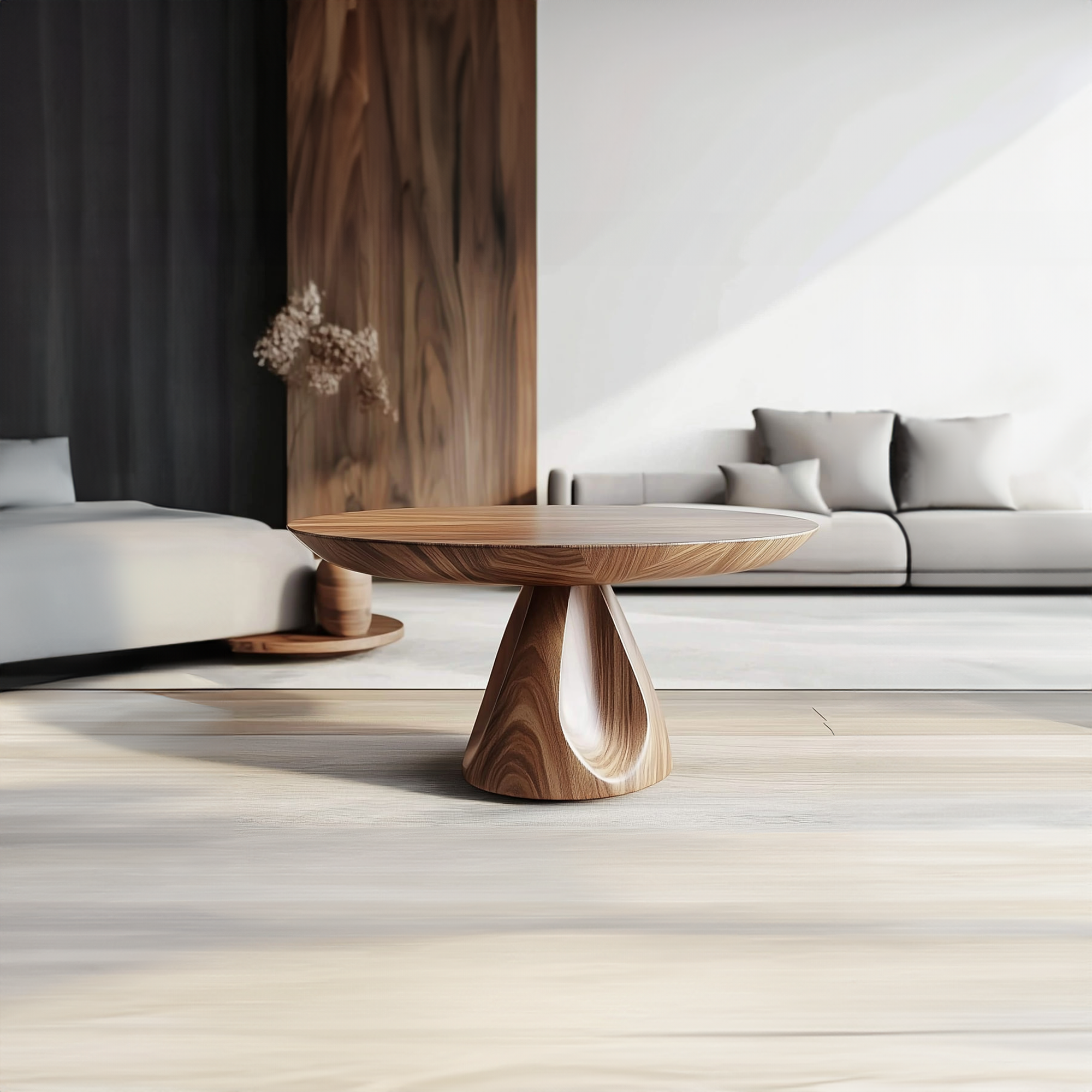 Contemporary Round Coffee Table Living Room Or Family Room