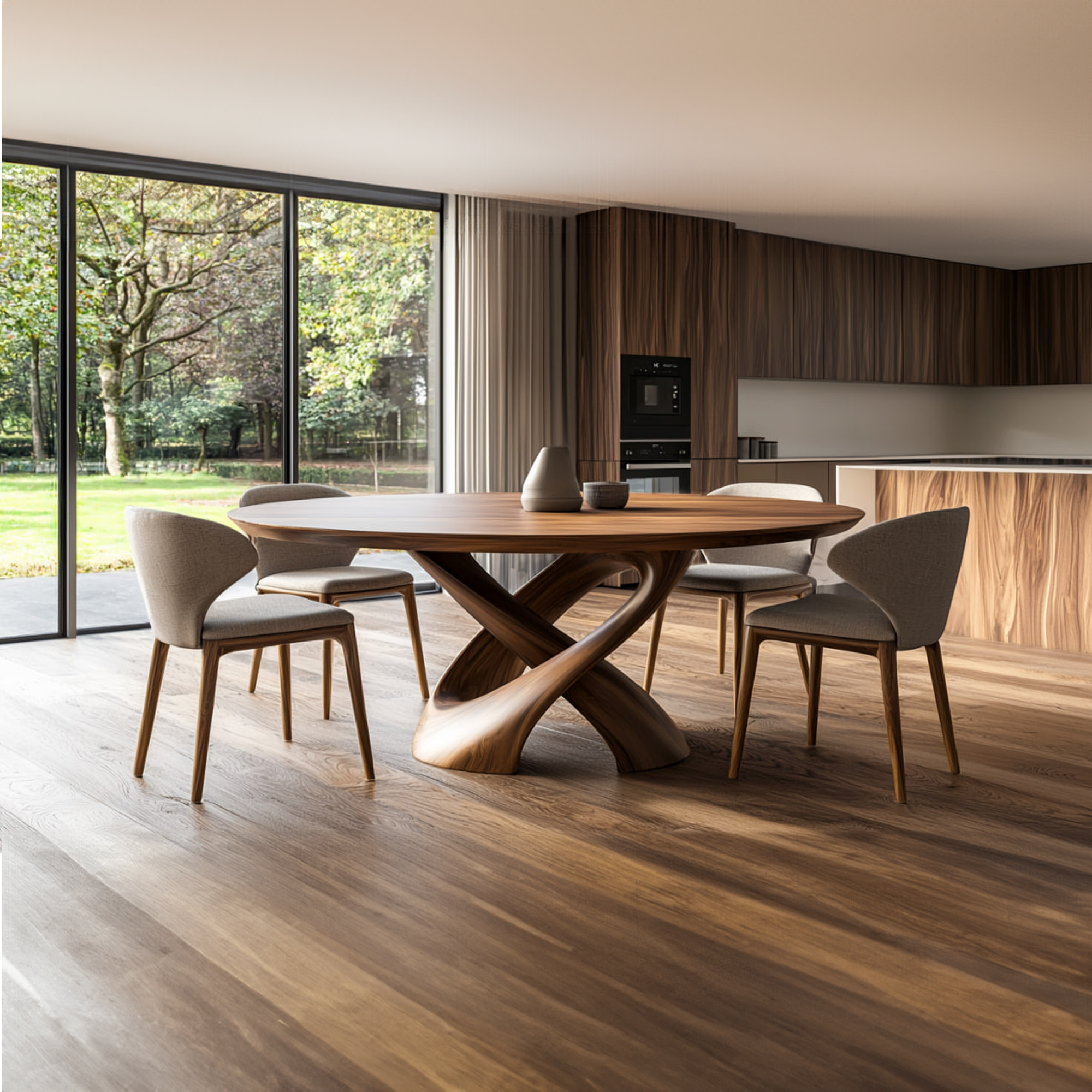 Rustic Handmade Live Edge Dining Table Kitchen