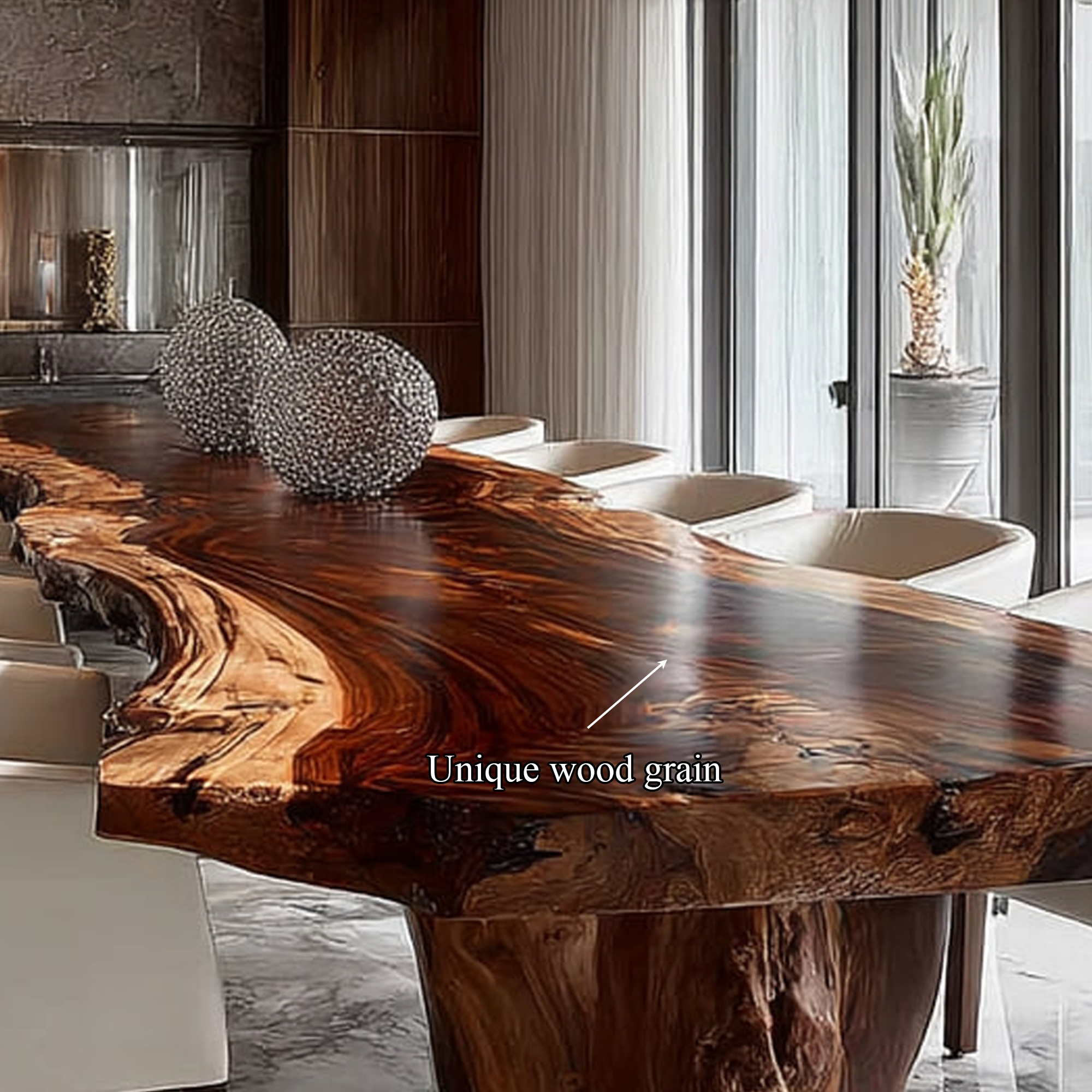 Rustic Dining Table For Warm Dining Room