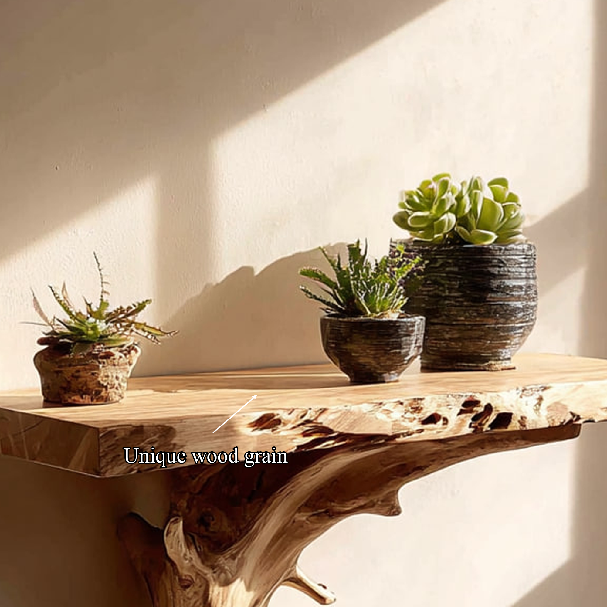 Rustic Floating Shelf Bedroom