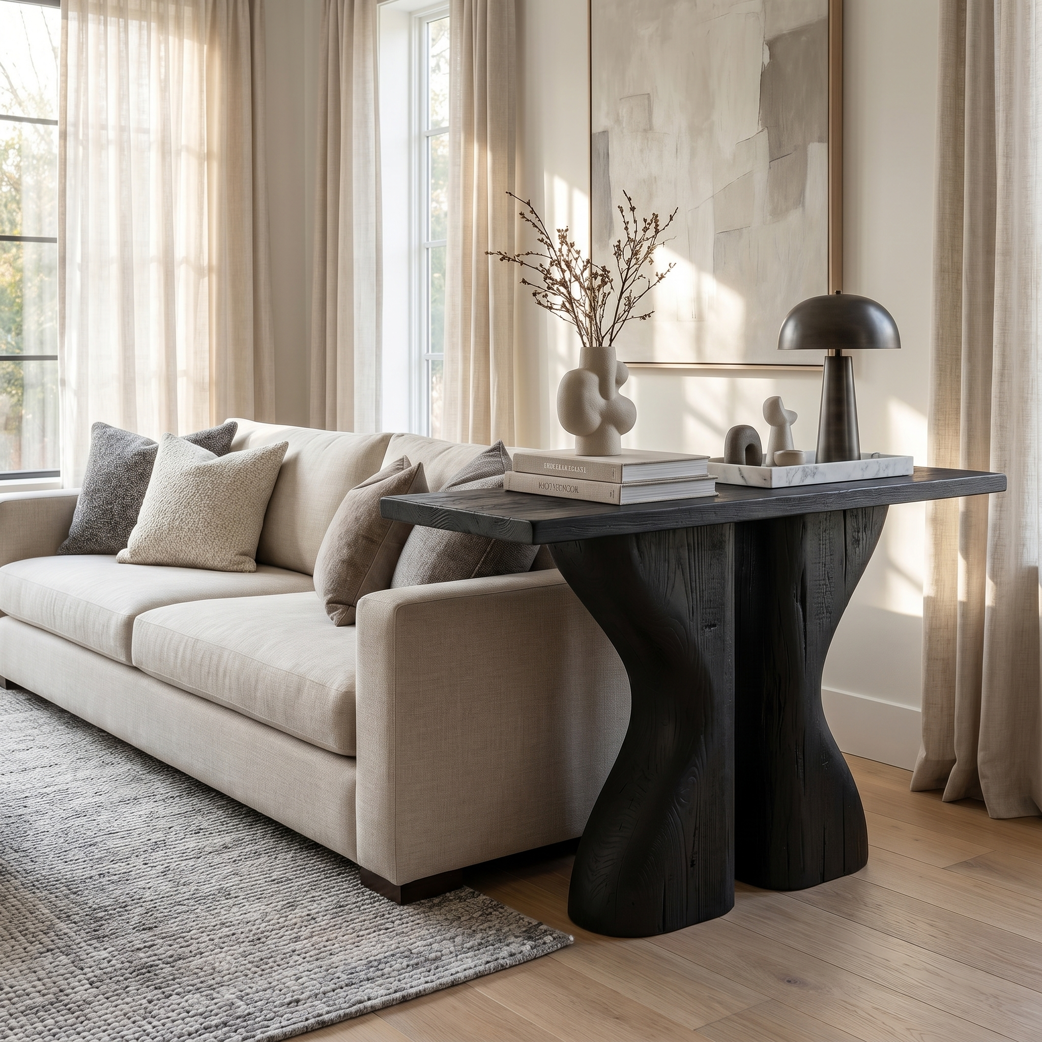Midcentury Console Table Living Room