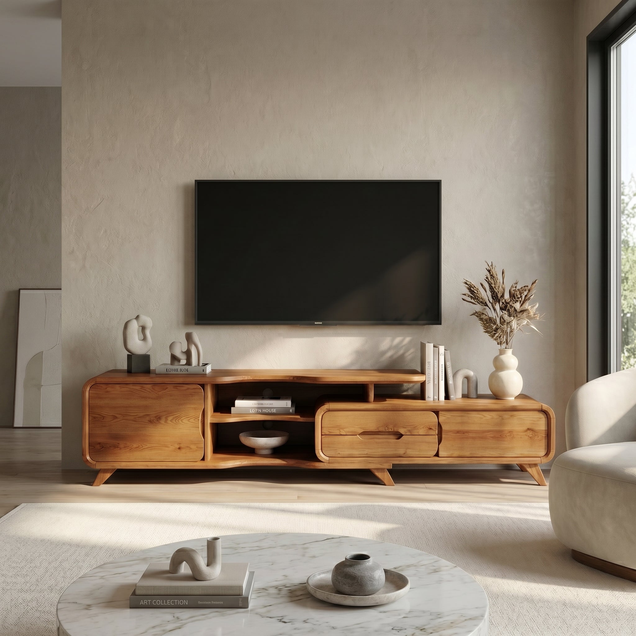 Modern Statement TV Stand For Living Room And Interior Decor